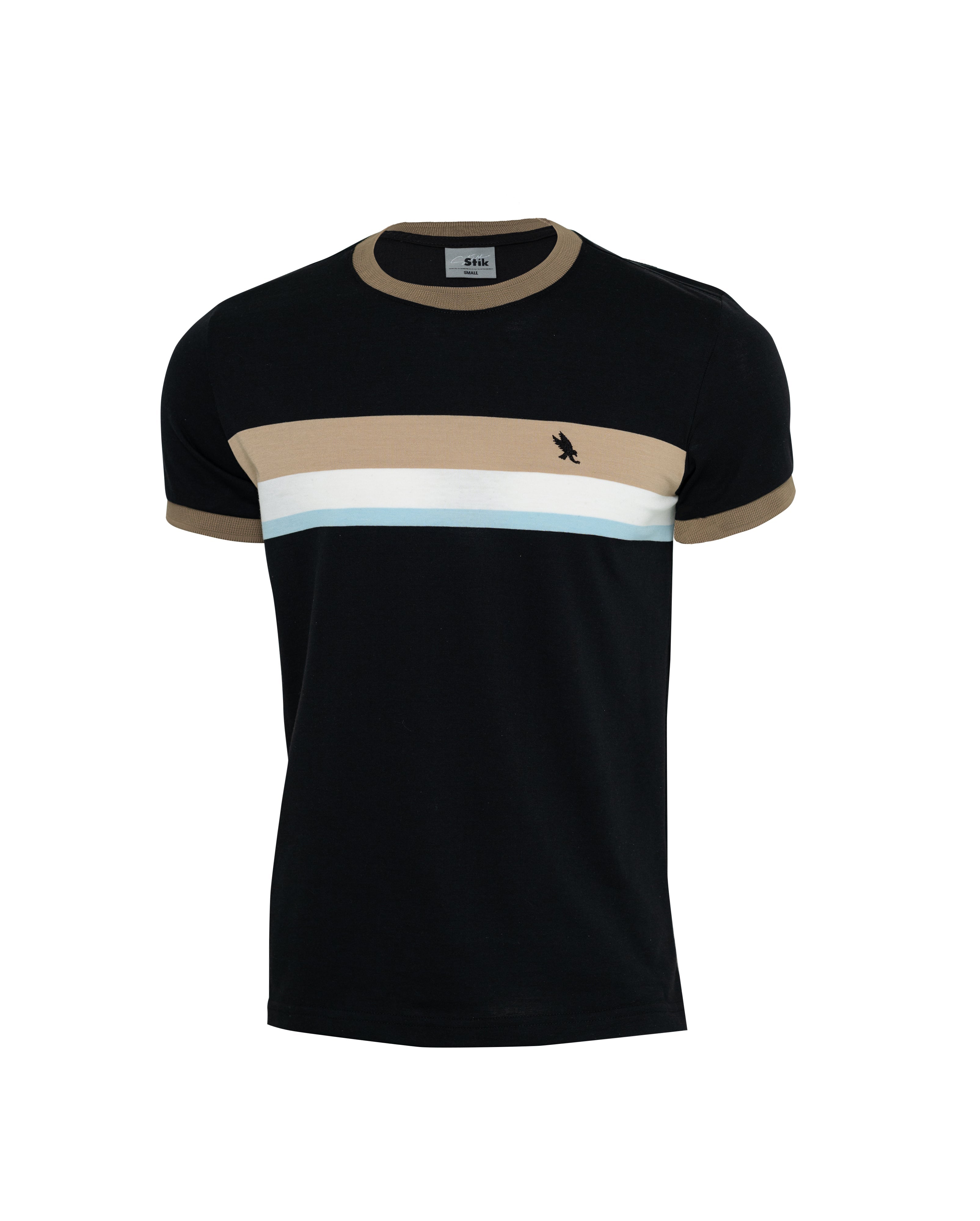 T-SHIRT JT BLK - KHAKI BLUE