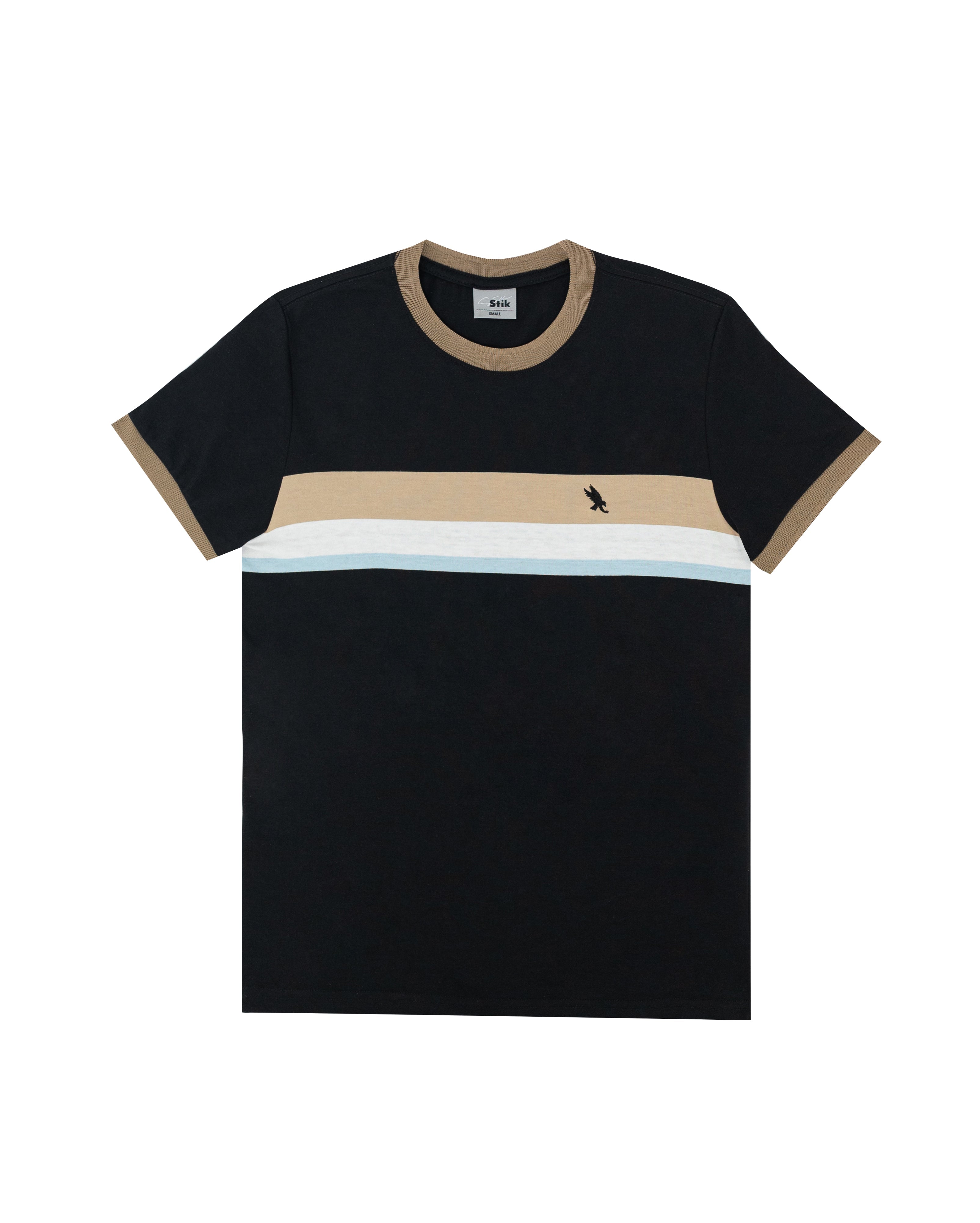 T-SHIRT JT BLK - KHAKI BLUE