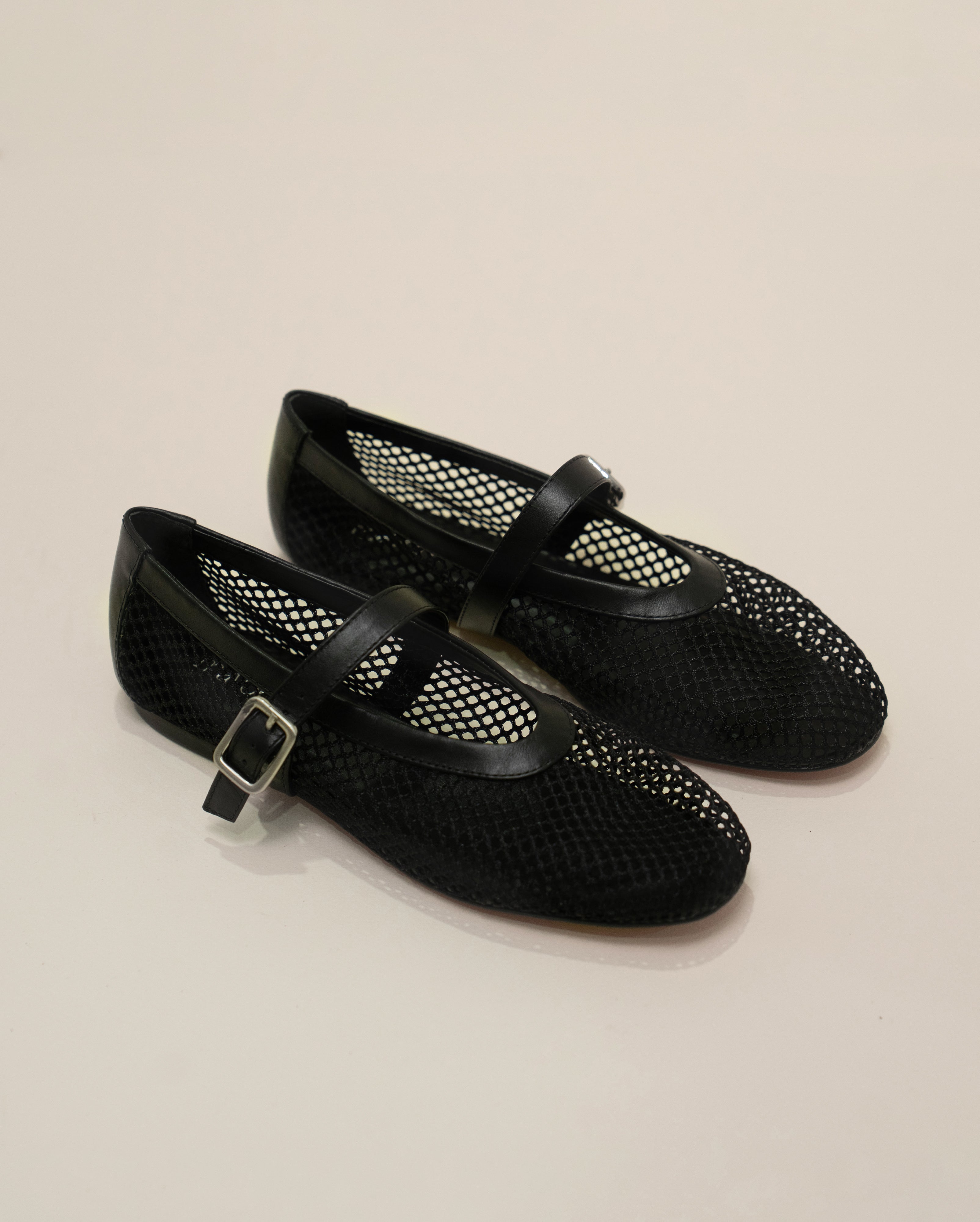 MESH BLACK FLATS