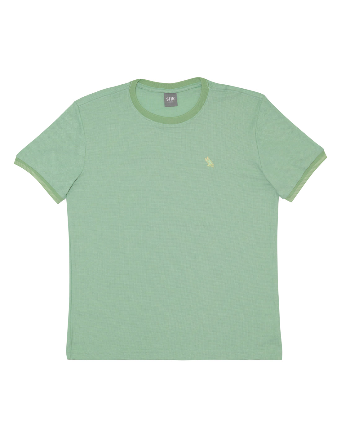 WAFFLE STRIPE CUFF T-SHIRT