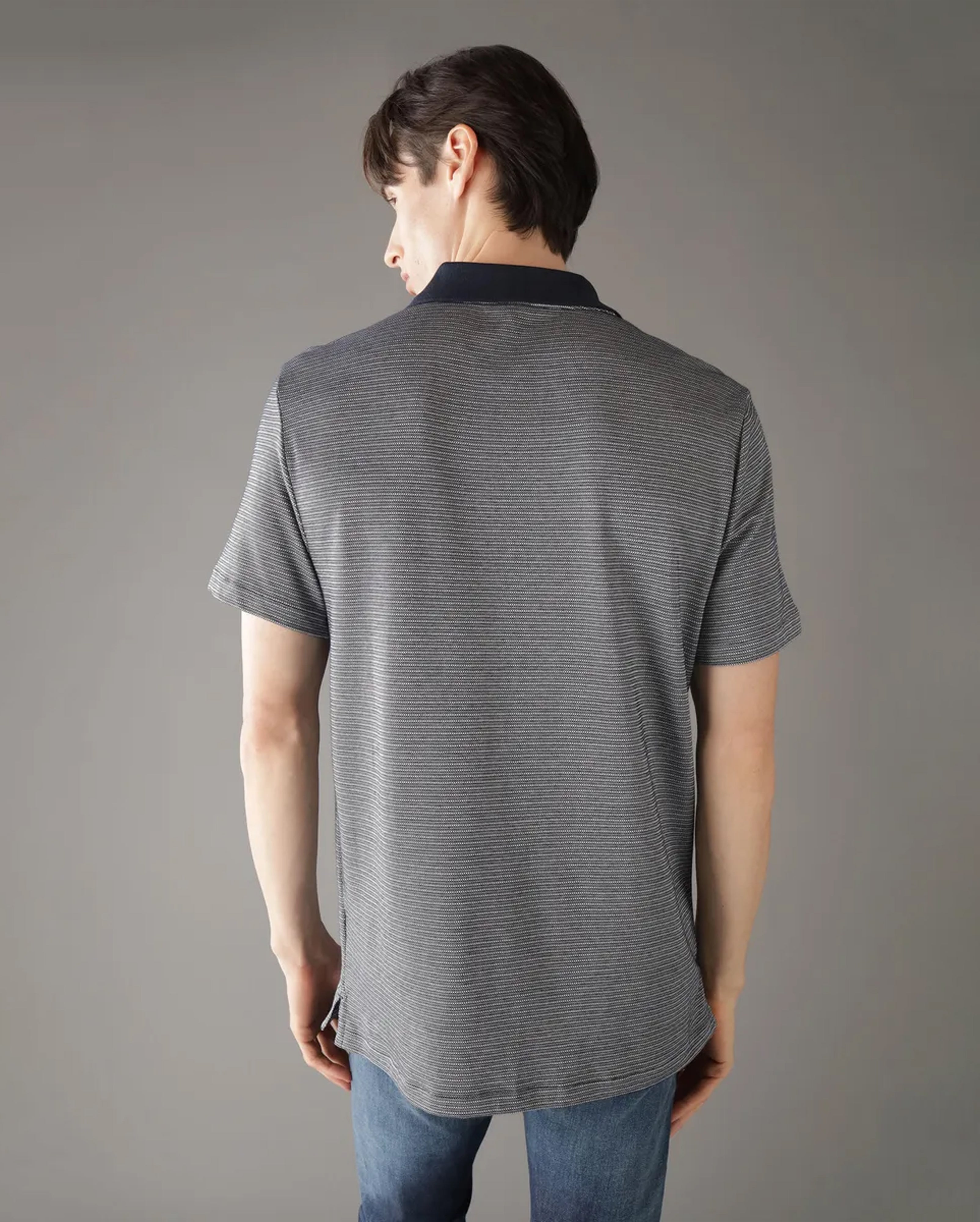 TEXTURED POLO FOR MEN