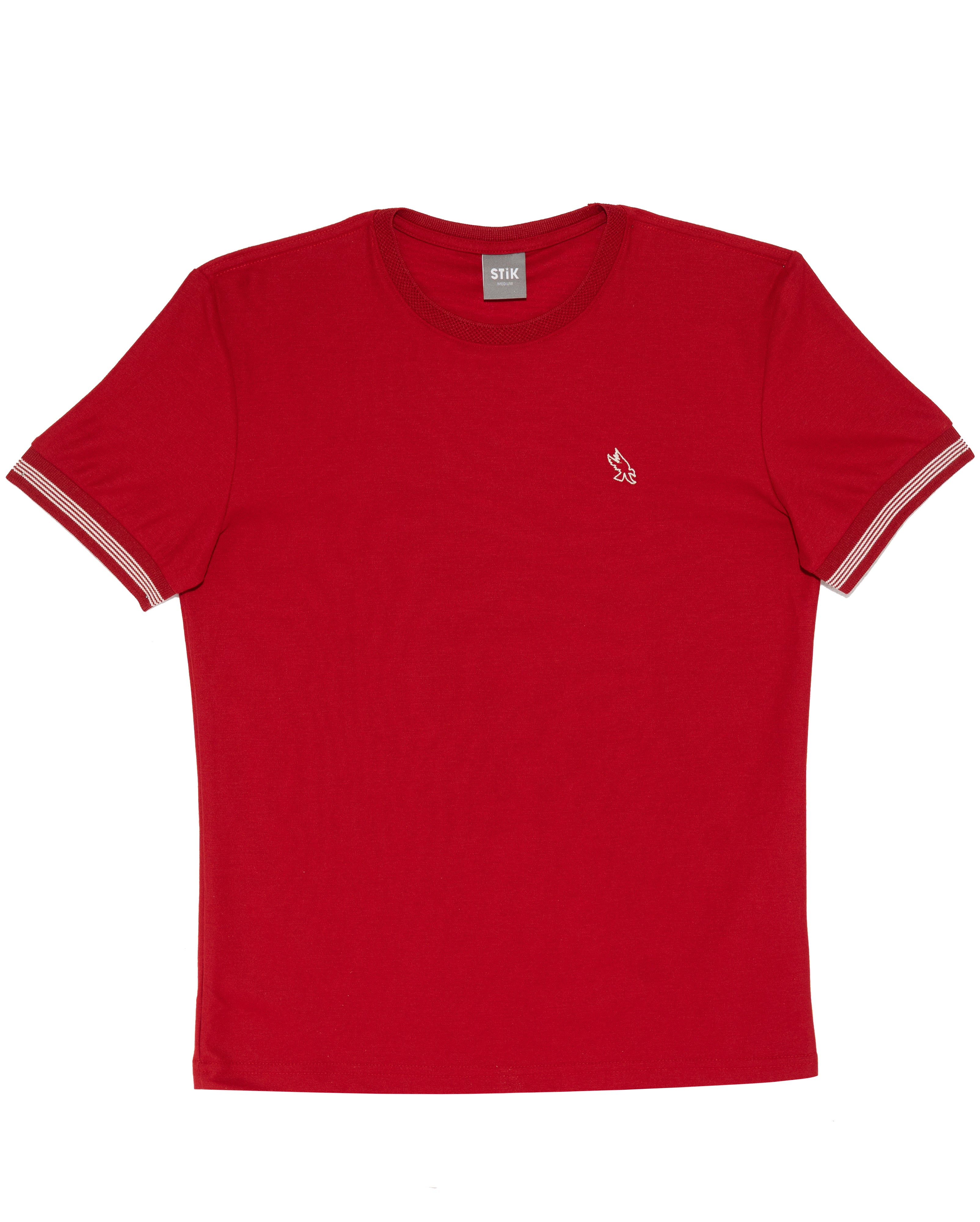 RIBBED NECK T-SHIRT