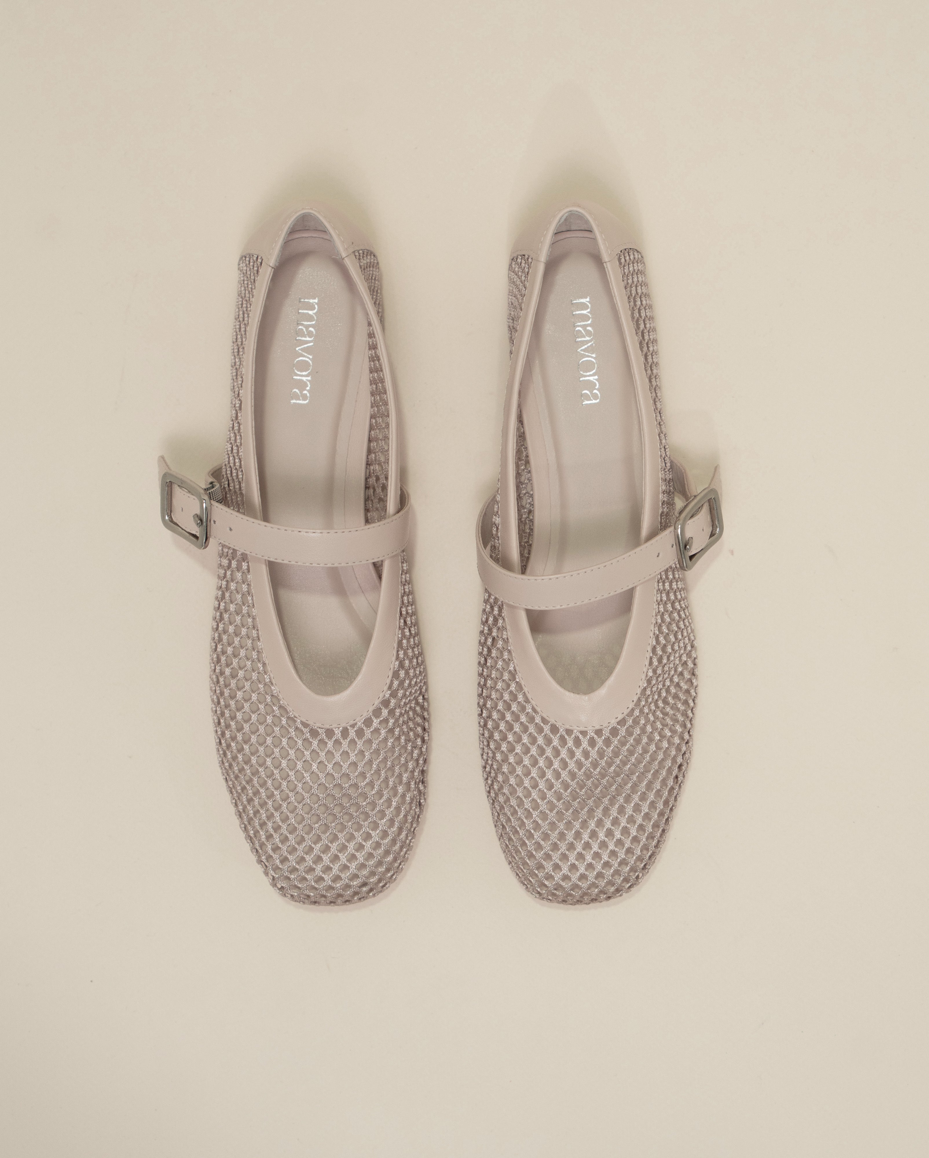 MESH WHITE FLATS