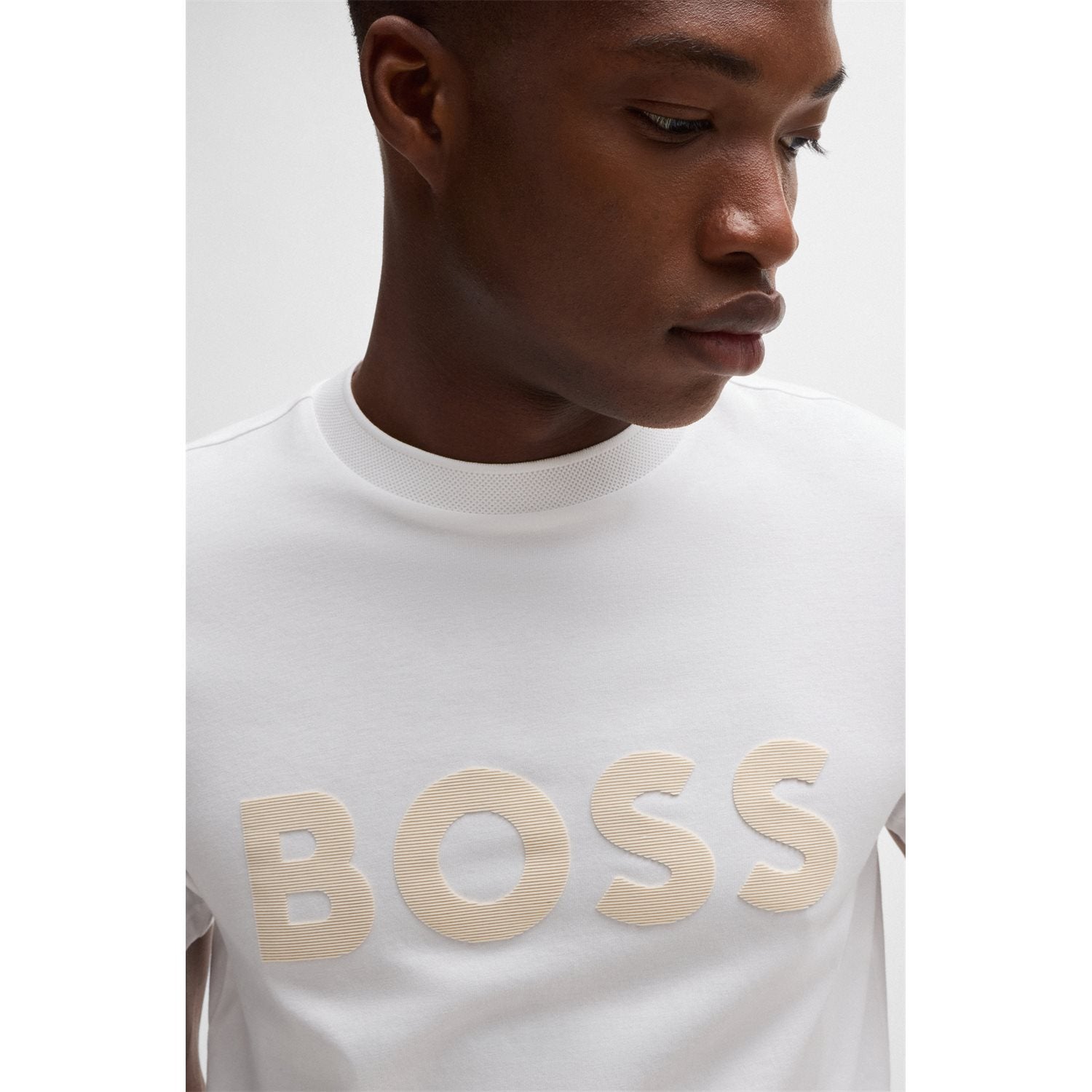T-SHIRT WITH LOGO MIRROR EFFECT