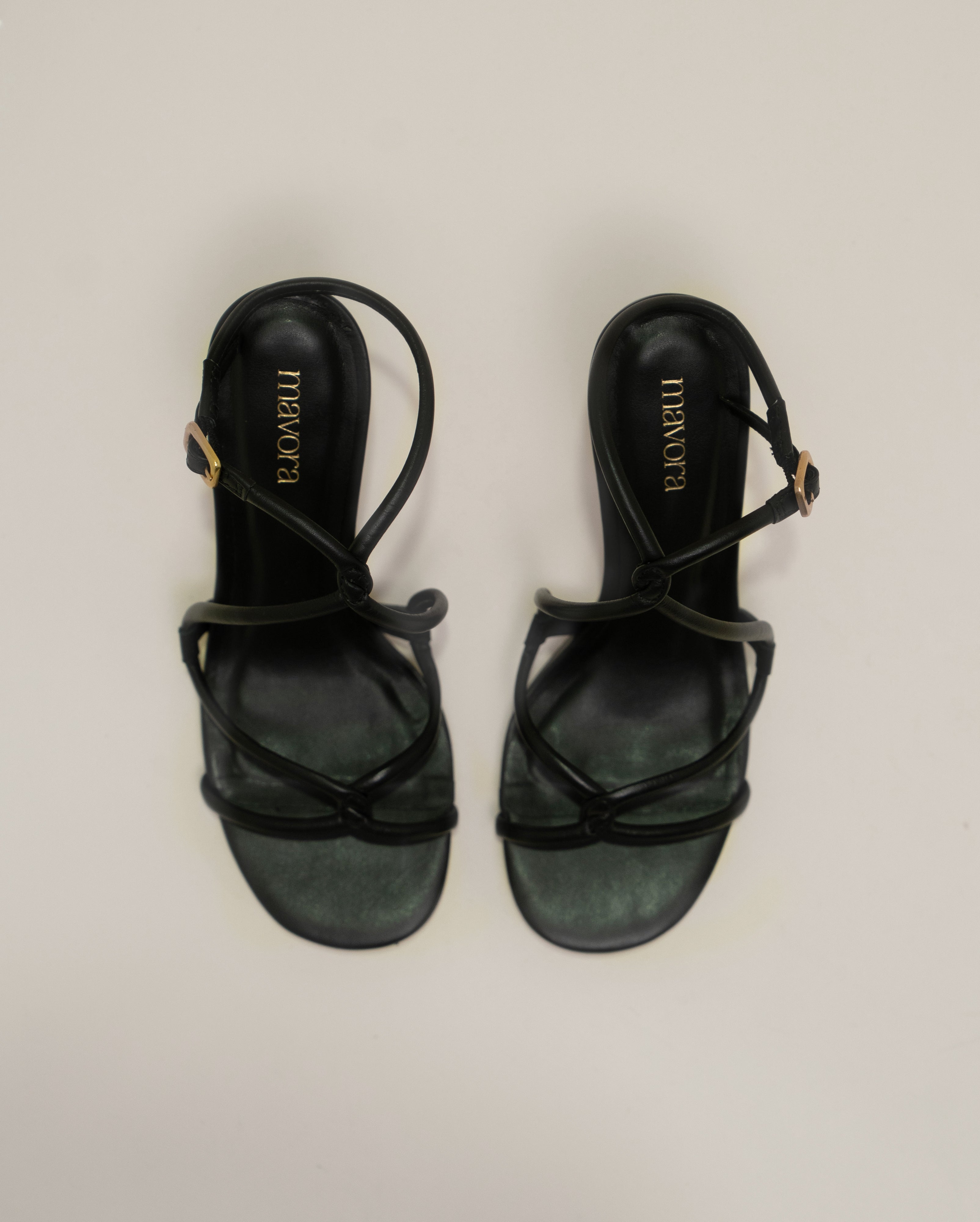 SANDALIAS DE TACÓN BLACK