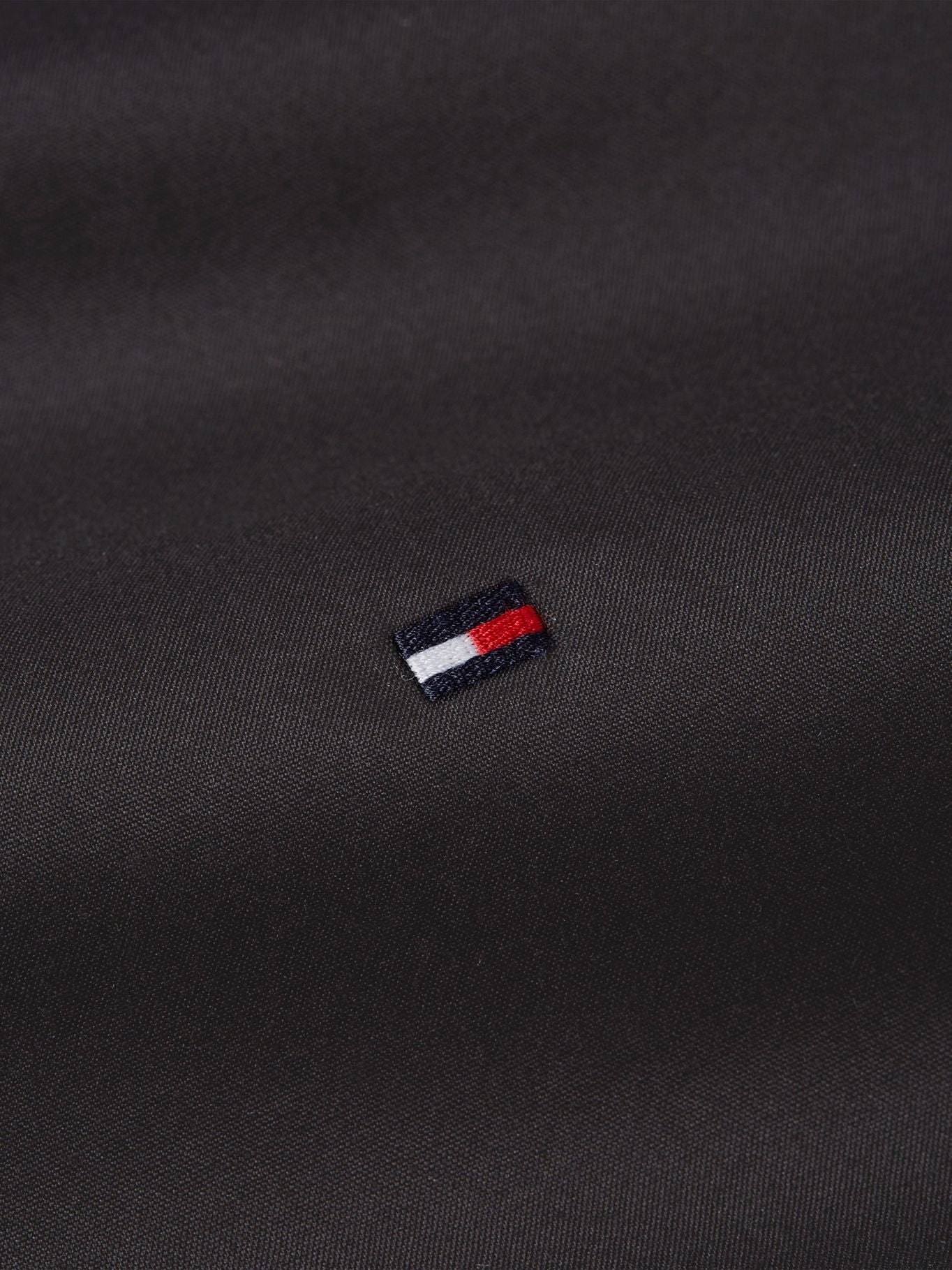 BLACK SHORT SLEEVE POPLIN SHIRT TH FLEX