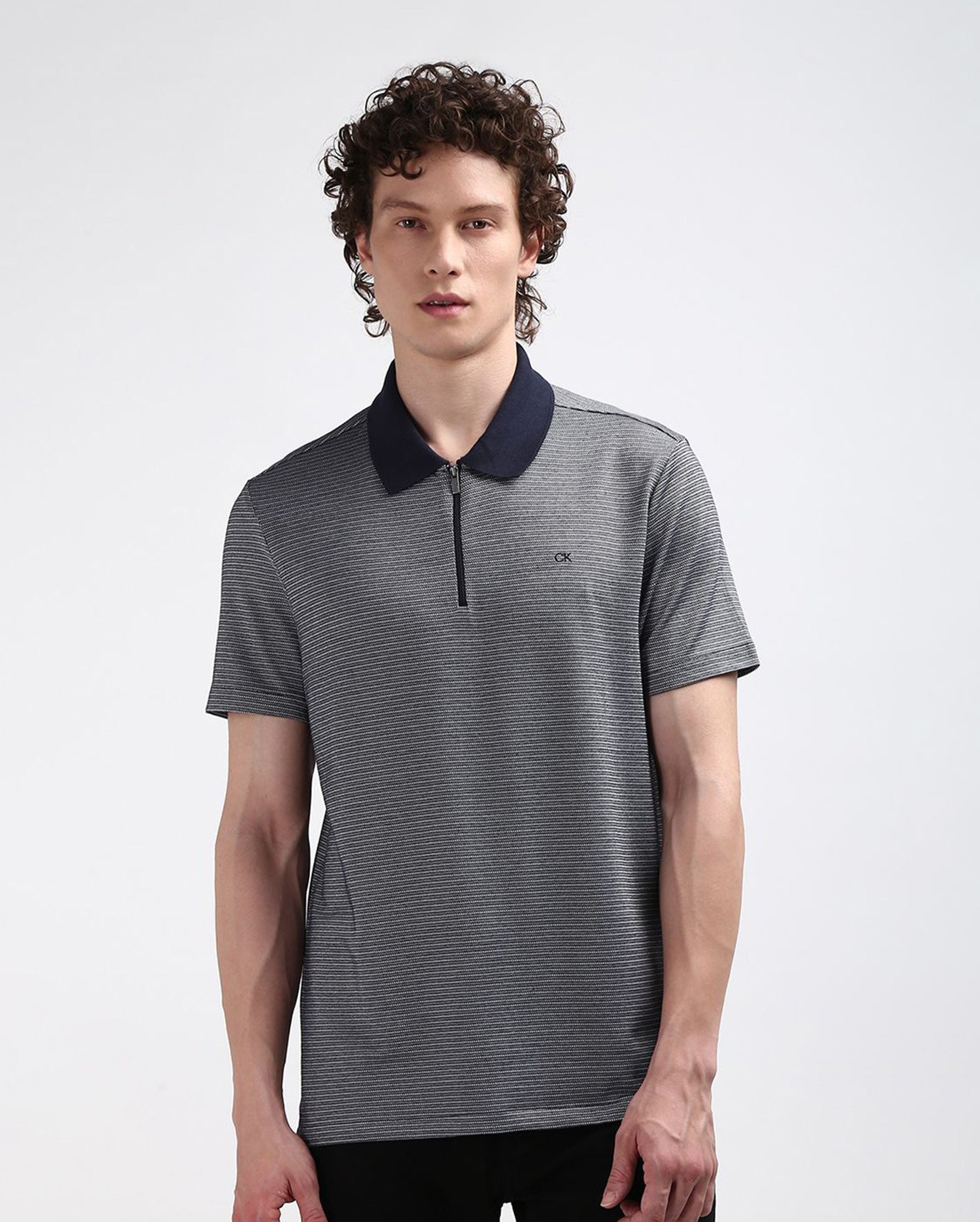 TEXTURED POLO FOR MEN