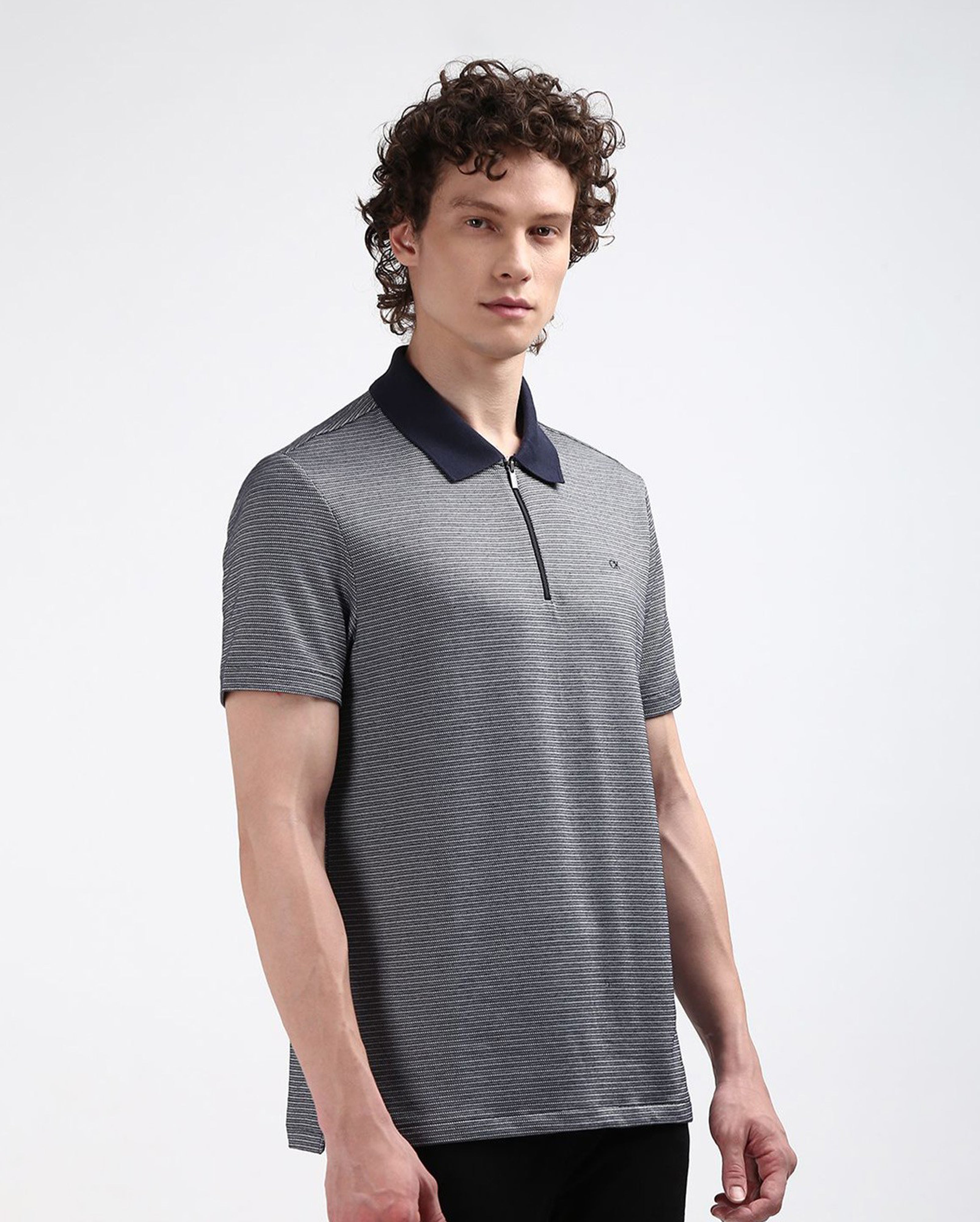TEXTURED POLO FOR MEN