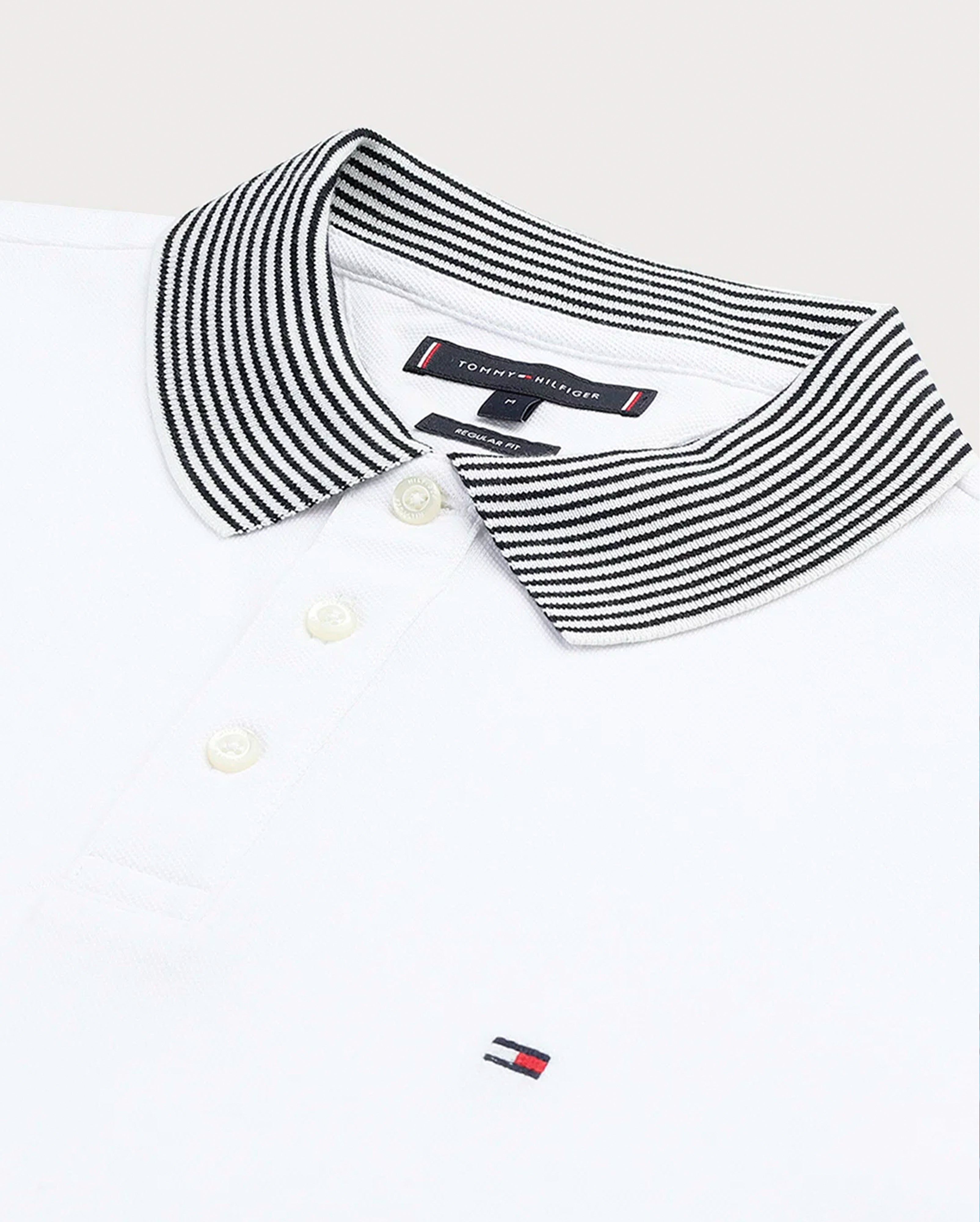 MULTI STRIPE COLLAR REG POLO