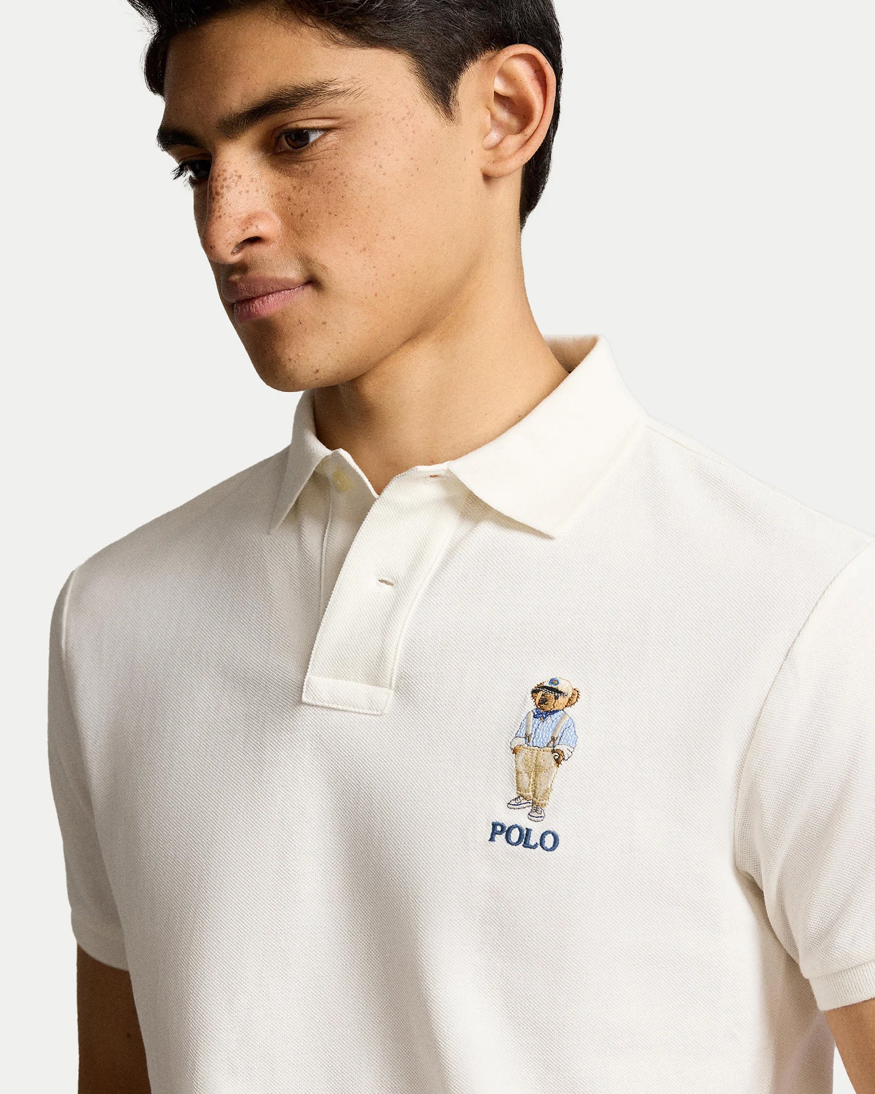 CUSTOM SLIM FIT BEAR POLO