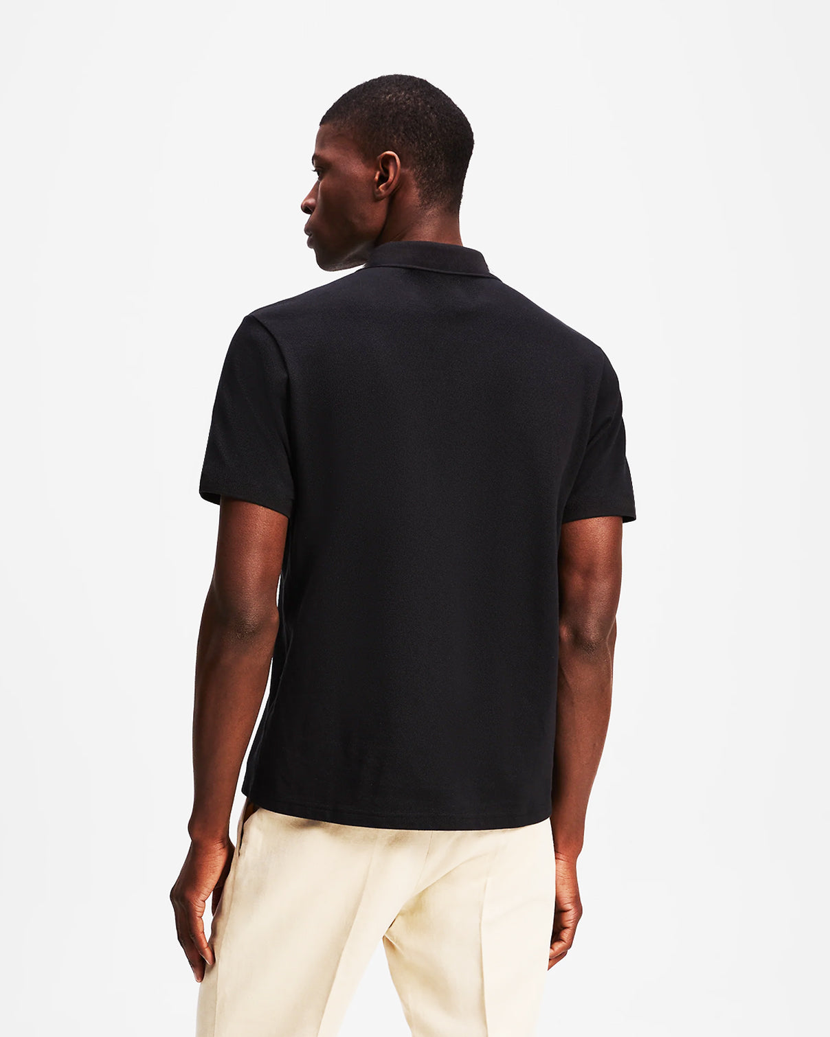 POLO WITH LOGO STRIPE FOR MEN