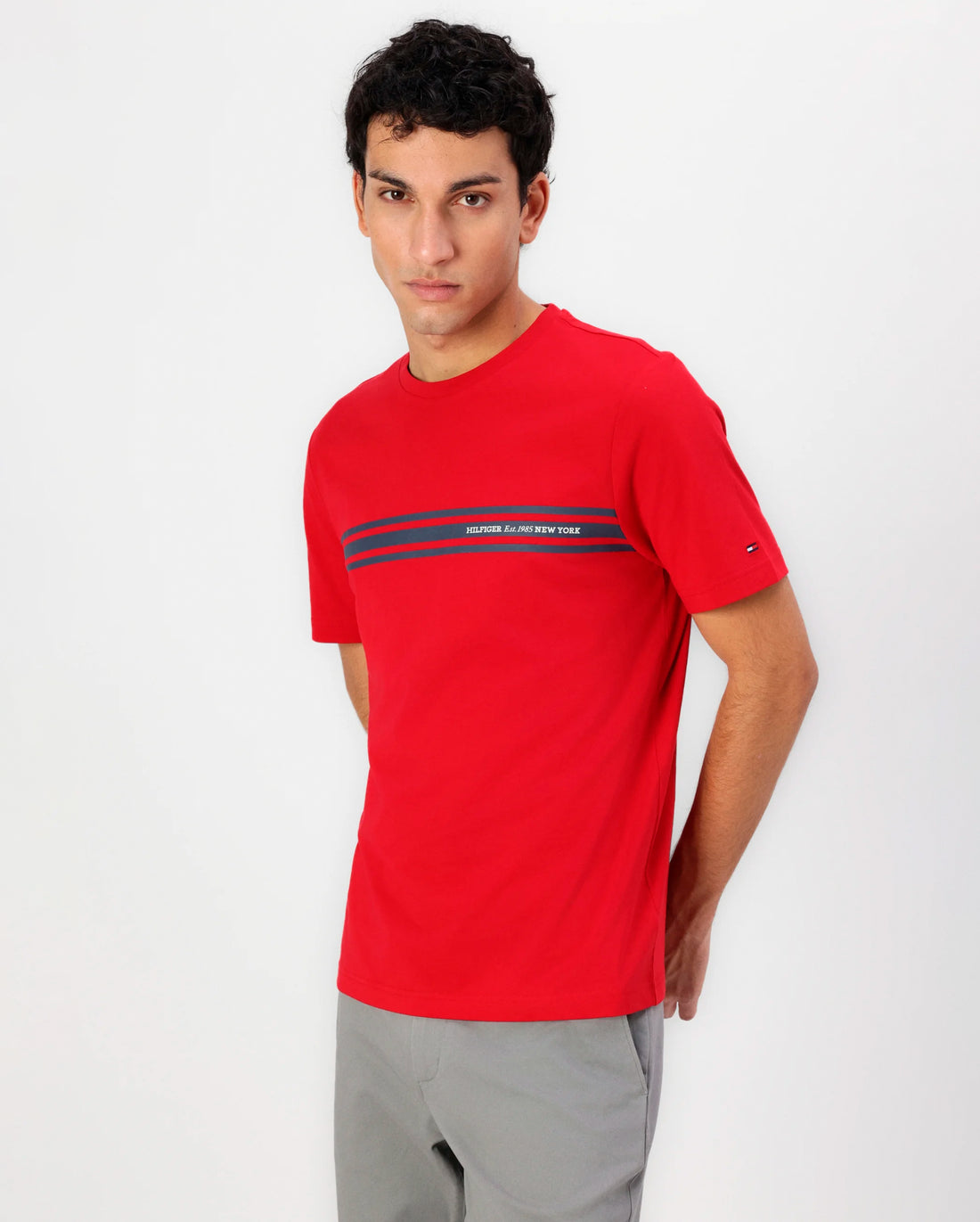 CENTRAL CHEST STRIPE TEE