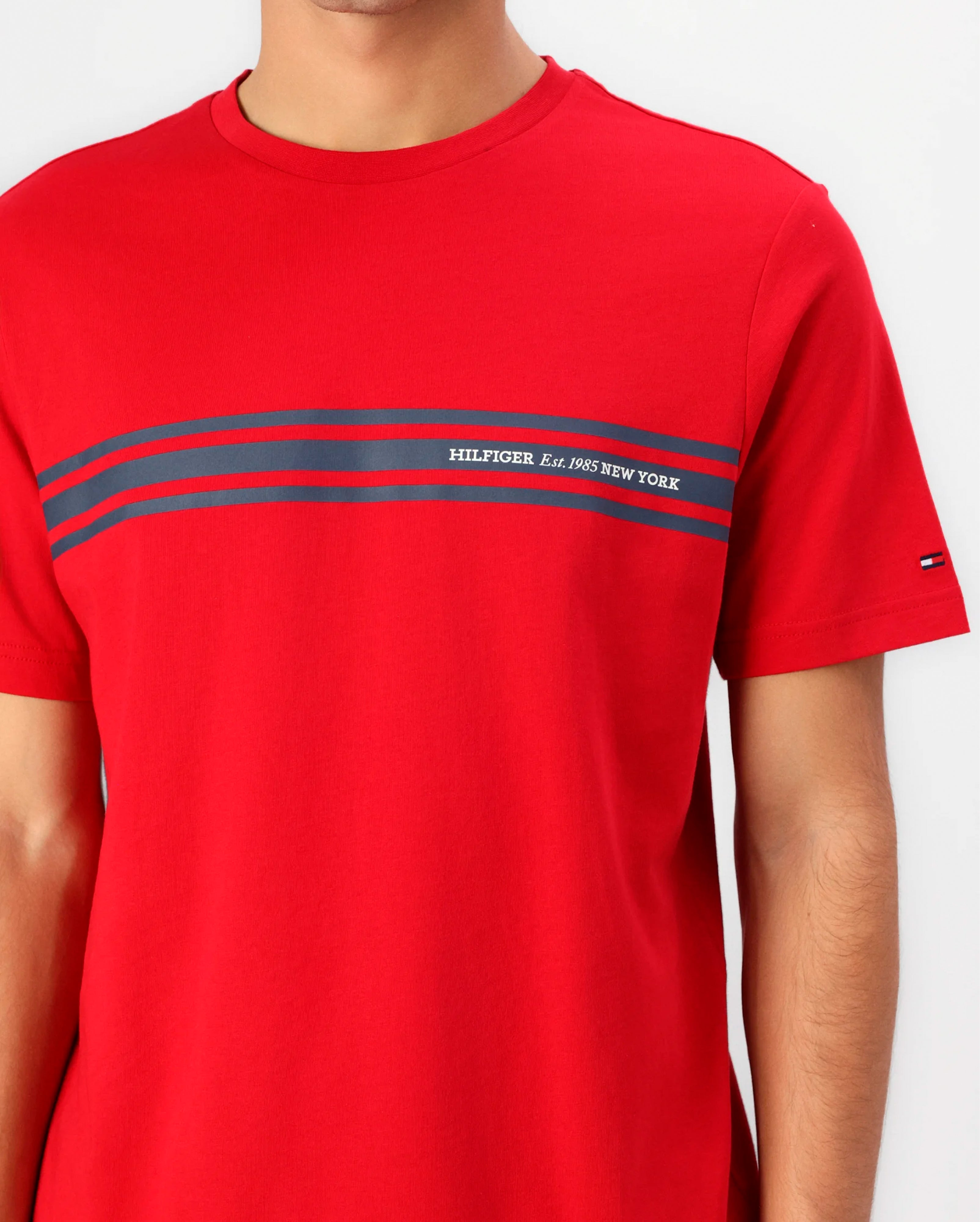 CENTRAL CHEST STRIPE TEE