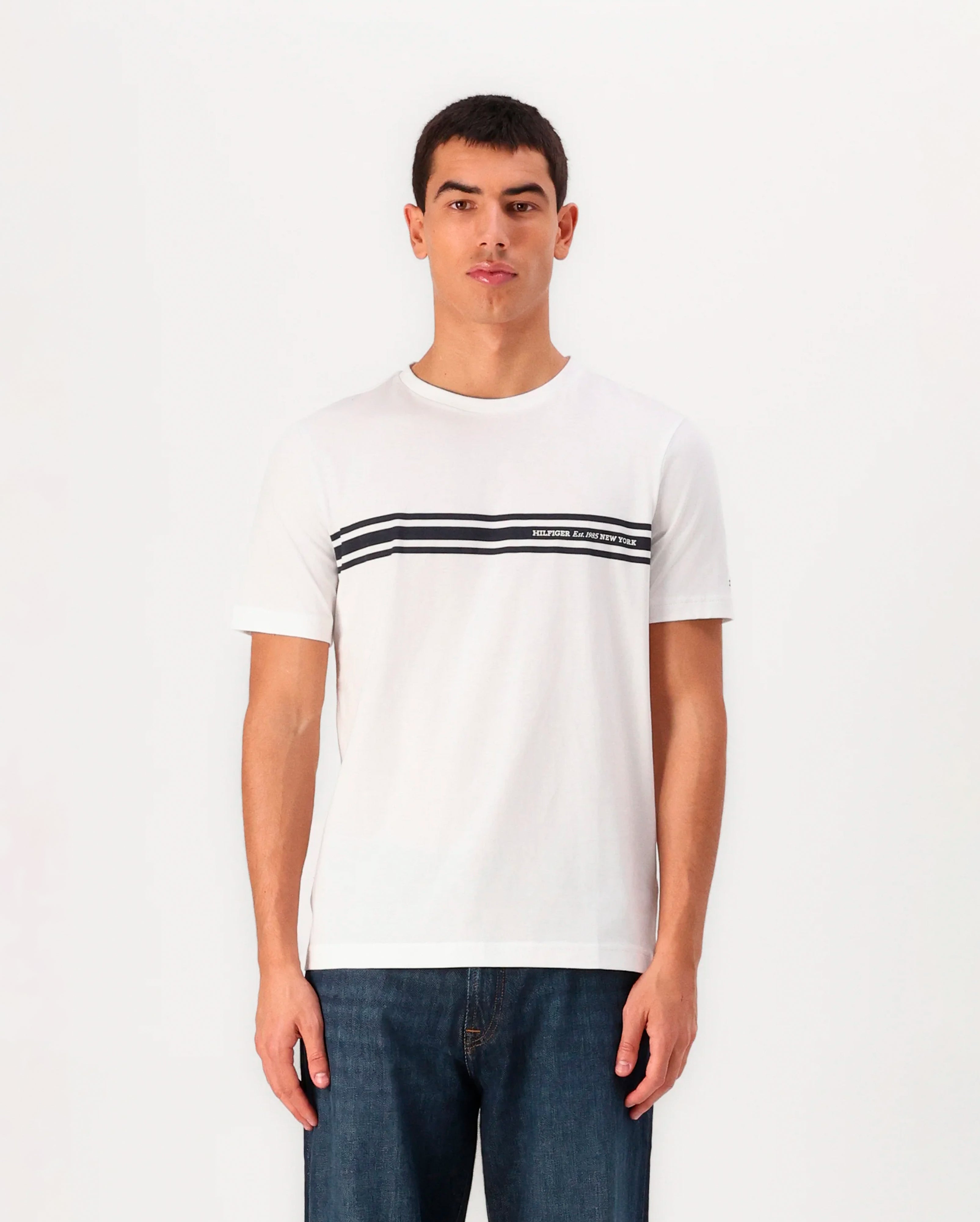 CENTRAL CHEST STRIPE TEE