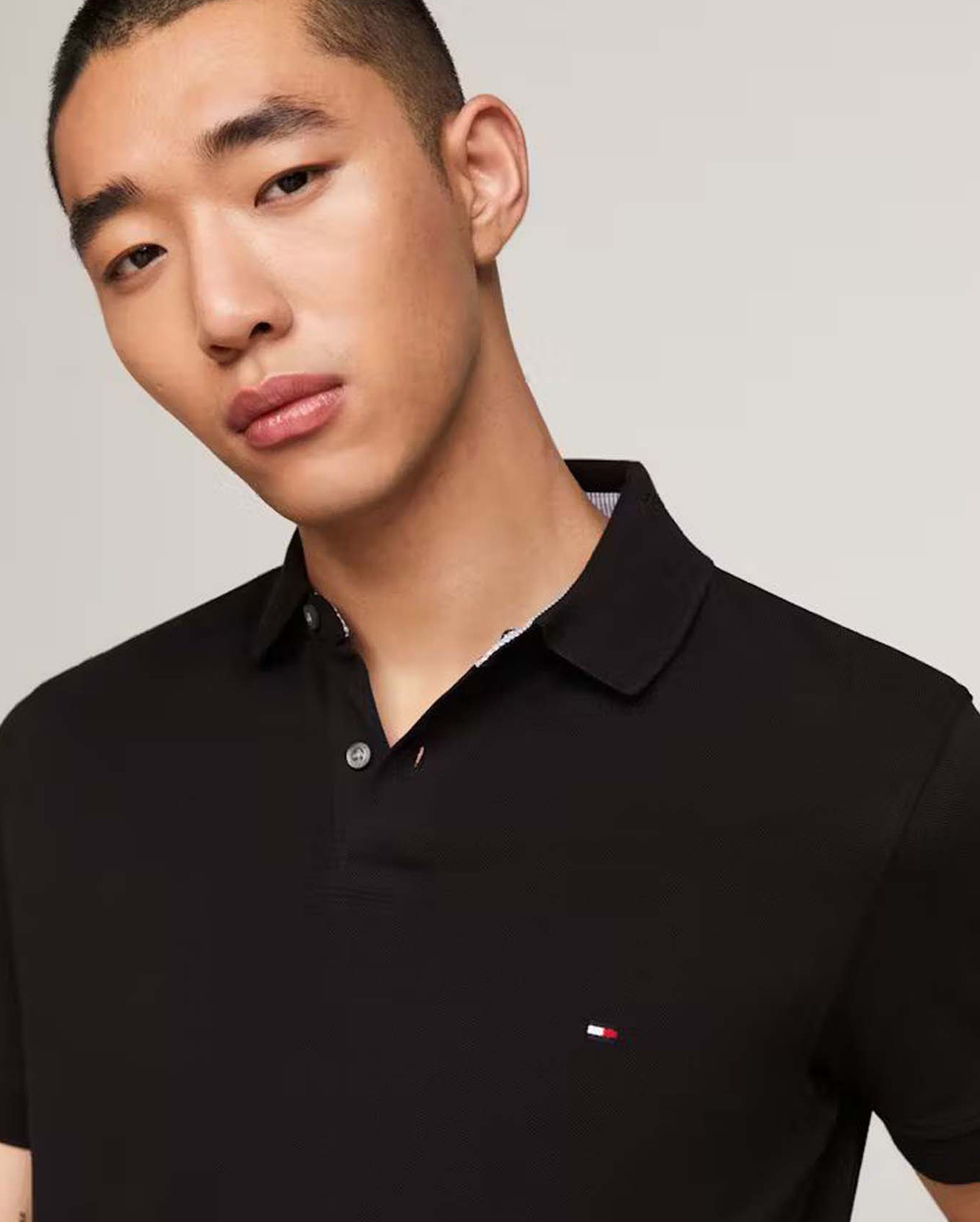 BLACK POLO FOR MEN