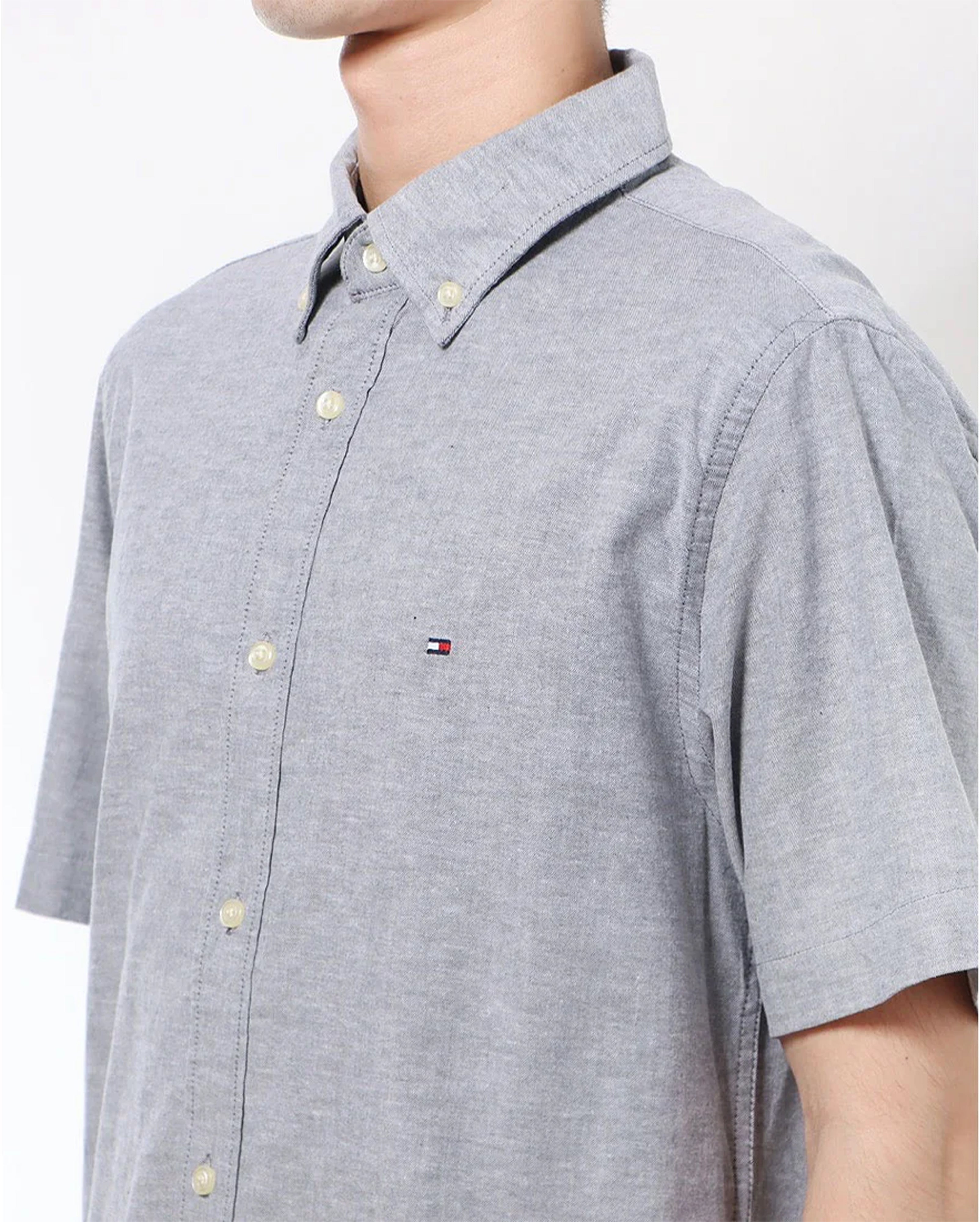 CAMISA TOMMY OXFORD MANGA CORTA
