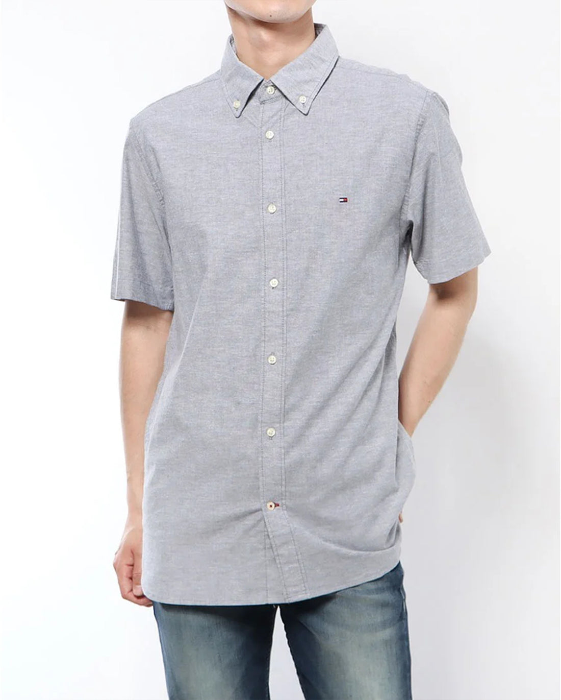 CAMISA TOMMY OXFORD MANGA CORTA