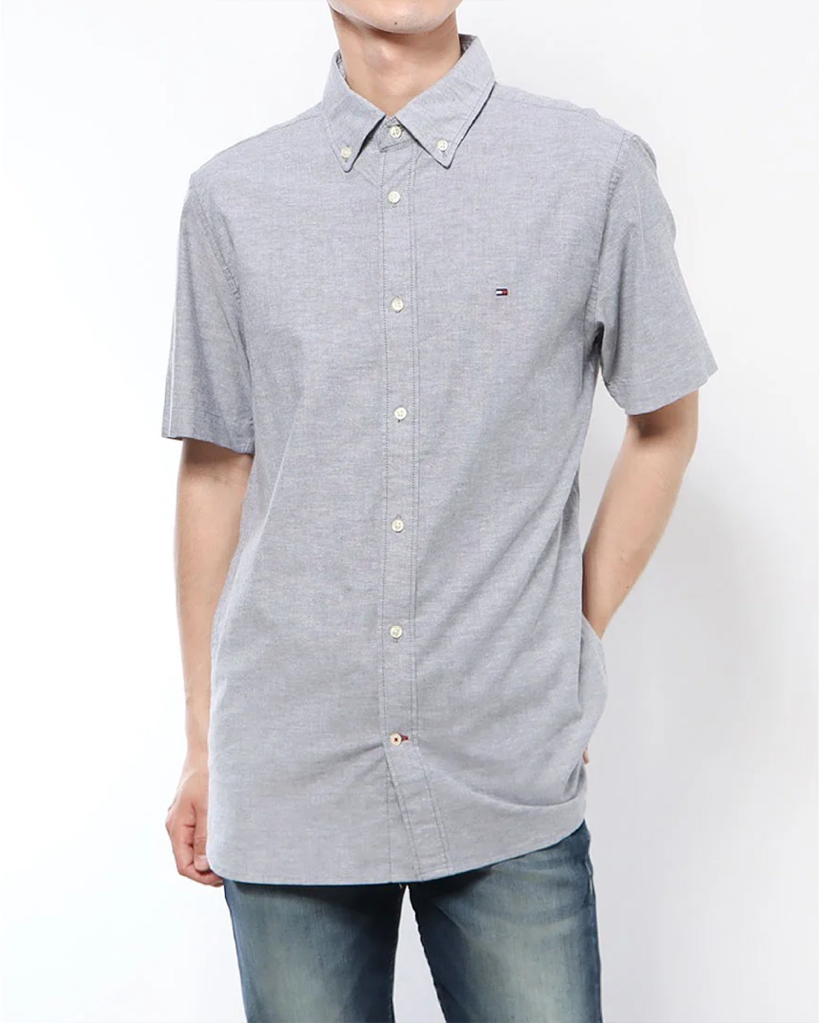 CAMISA TOMMY OXFORD MANGA CORTA
