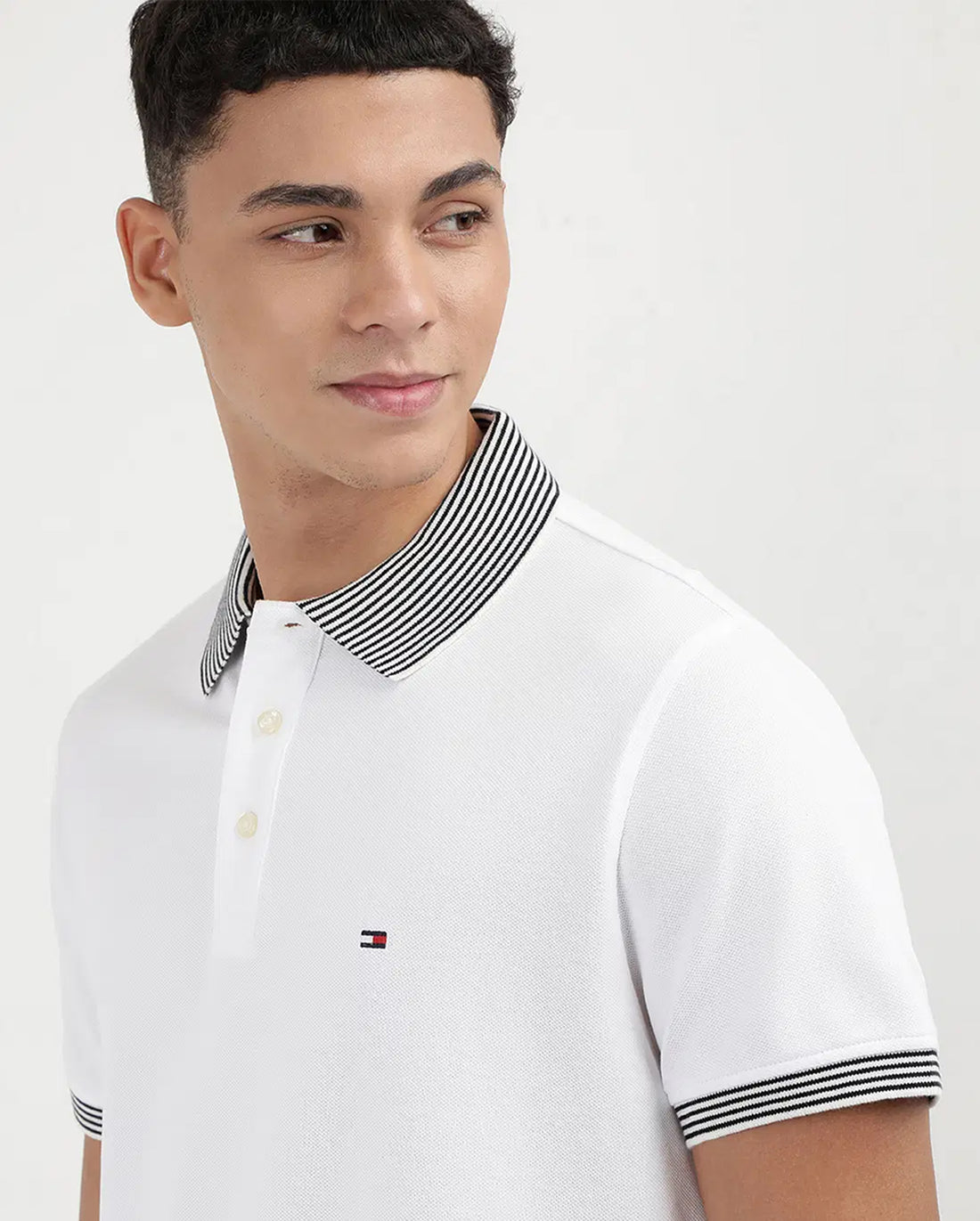 MULTI STRIPE COLLAR REG POLO
