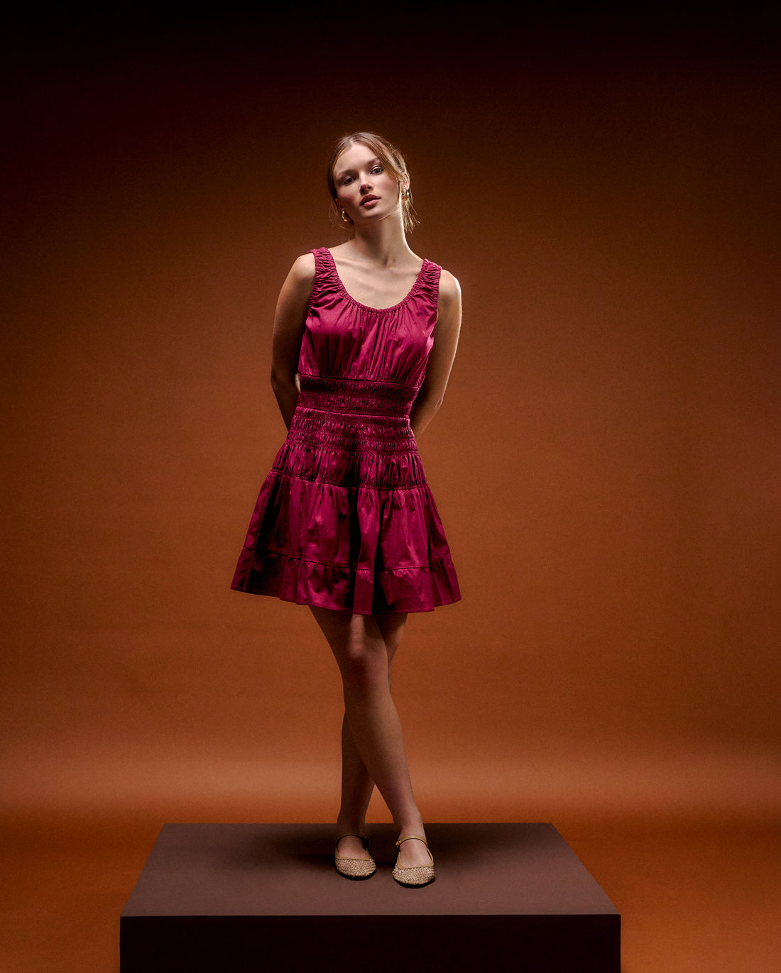 SOPHIE BURGUNDY DRESS