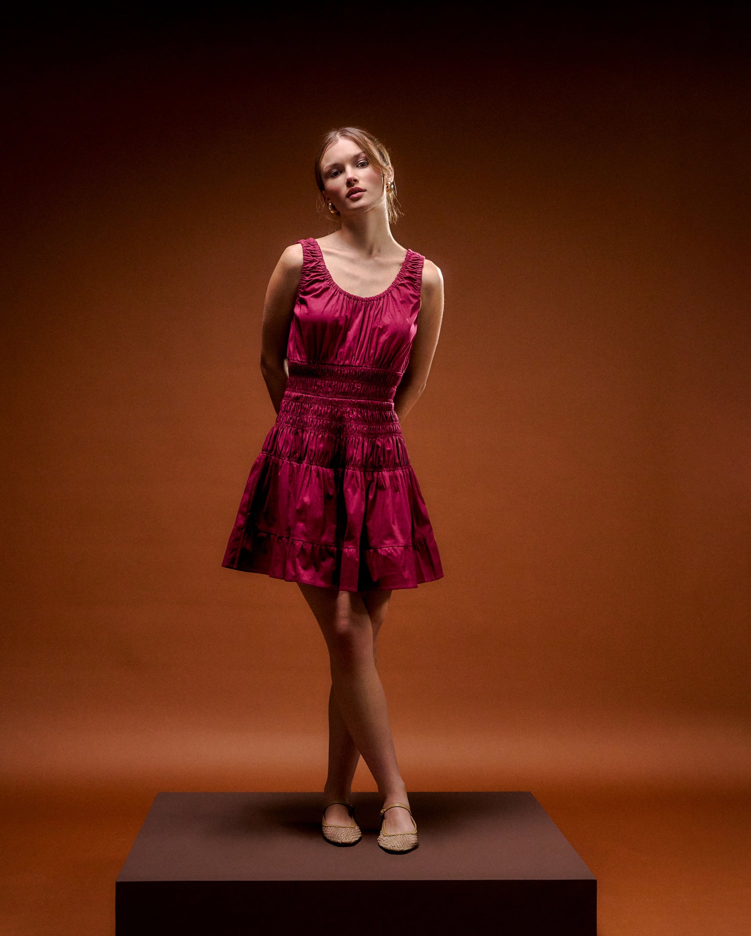 SOPHIE BURGUNDY DRESS