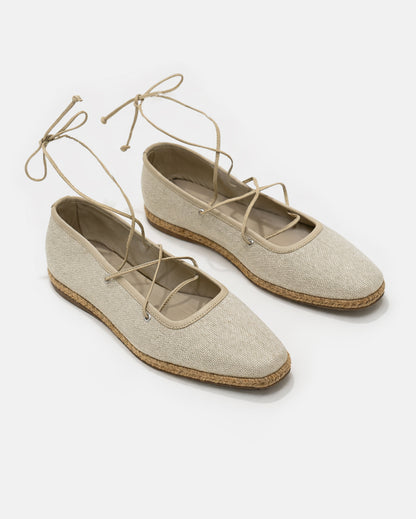 NINA BEIGE FLATS