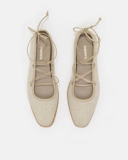 NINA BEIGE FLATS