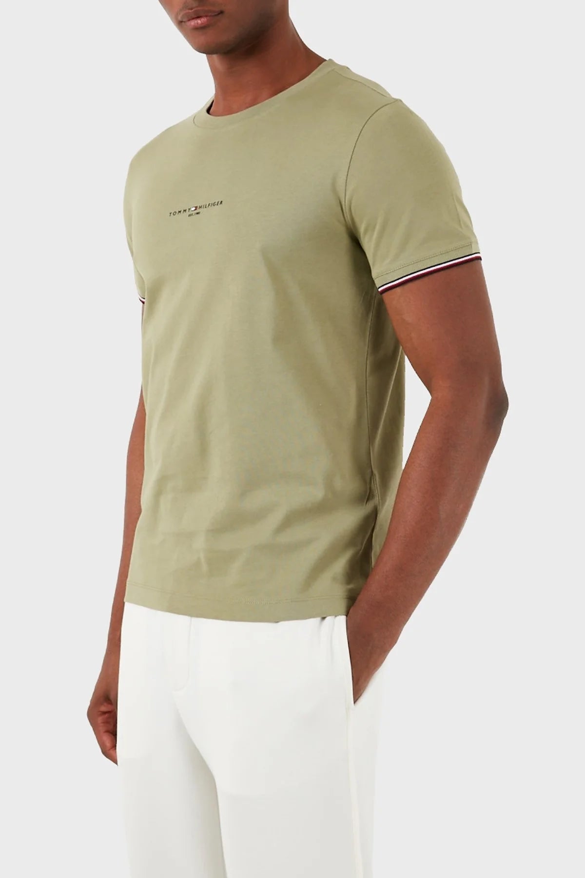 TOMMY LOGO TIPPED TEE