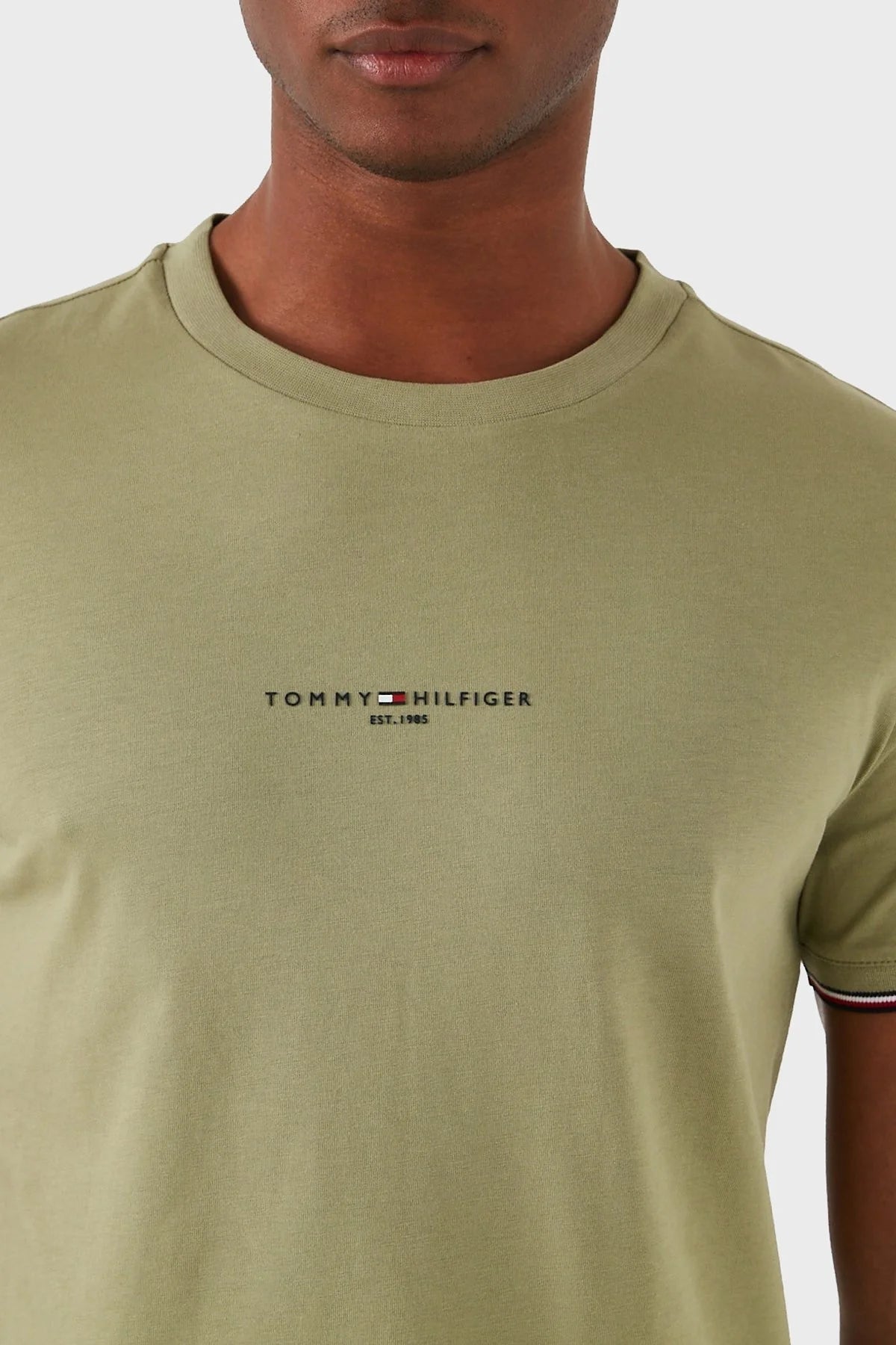 TOMMY LOGO TIPPED TEE