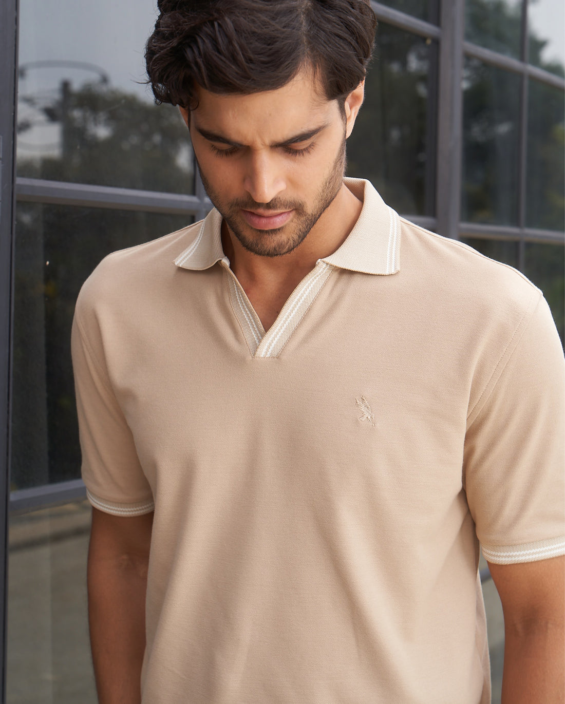 BUTTONLESS IR NECK POLO