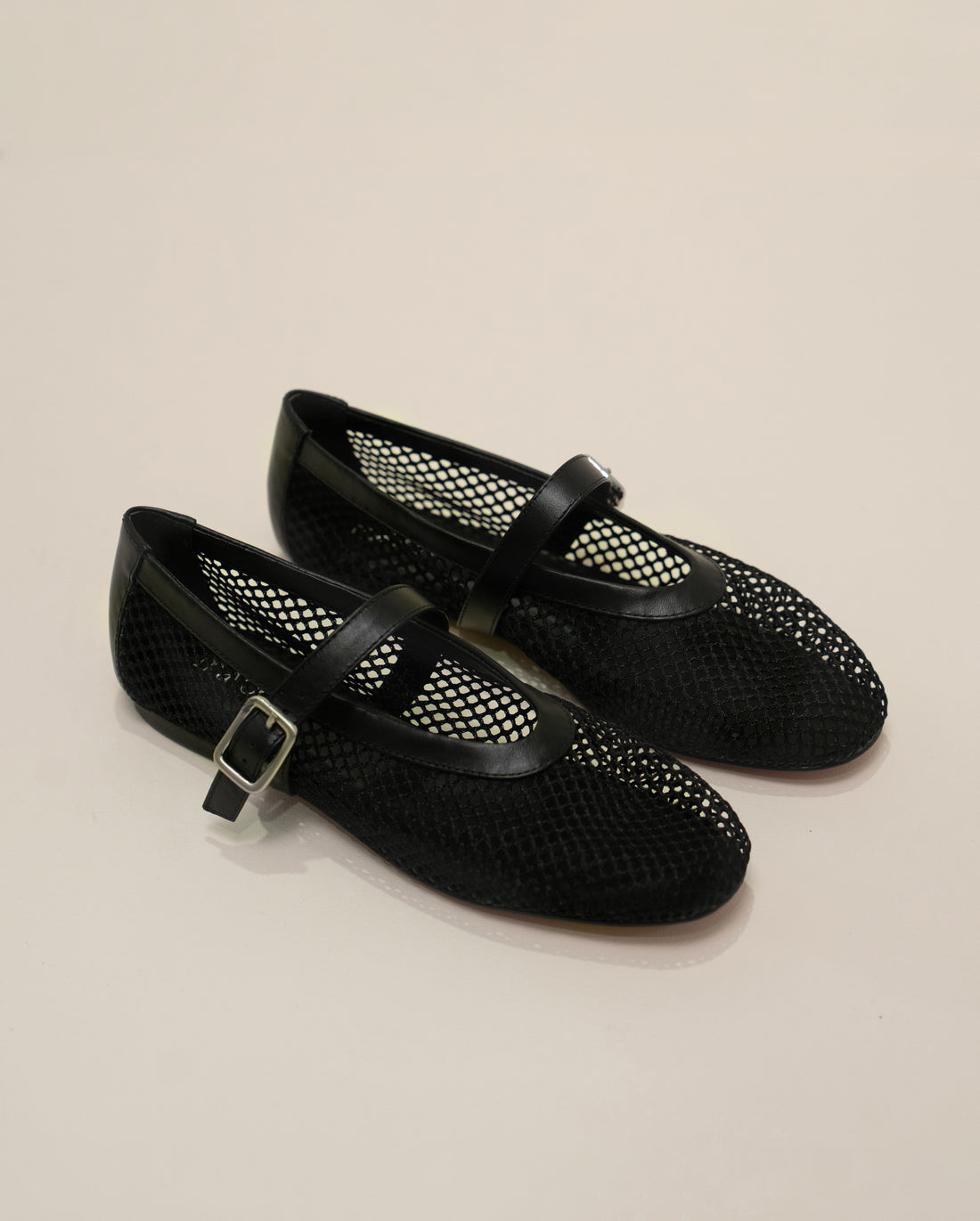 MESH BLACK FLATS
