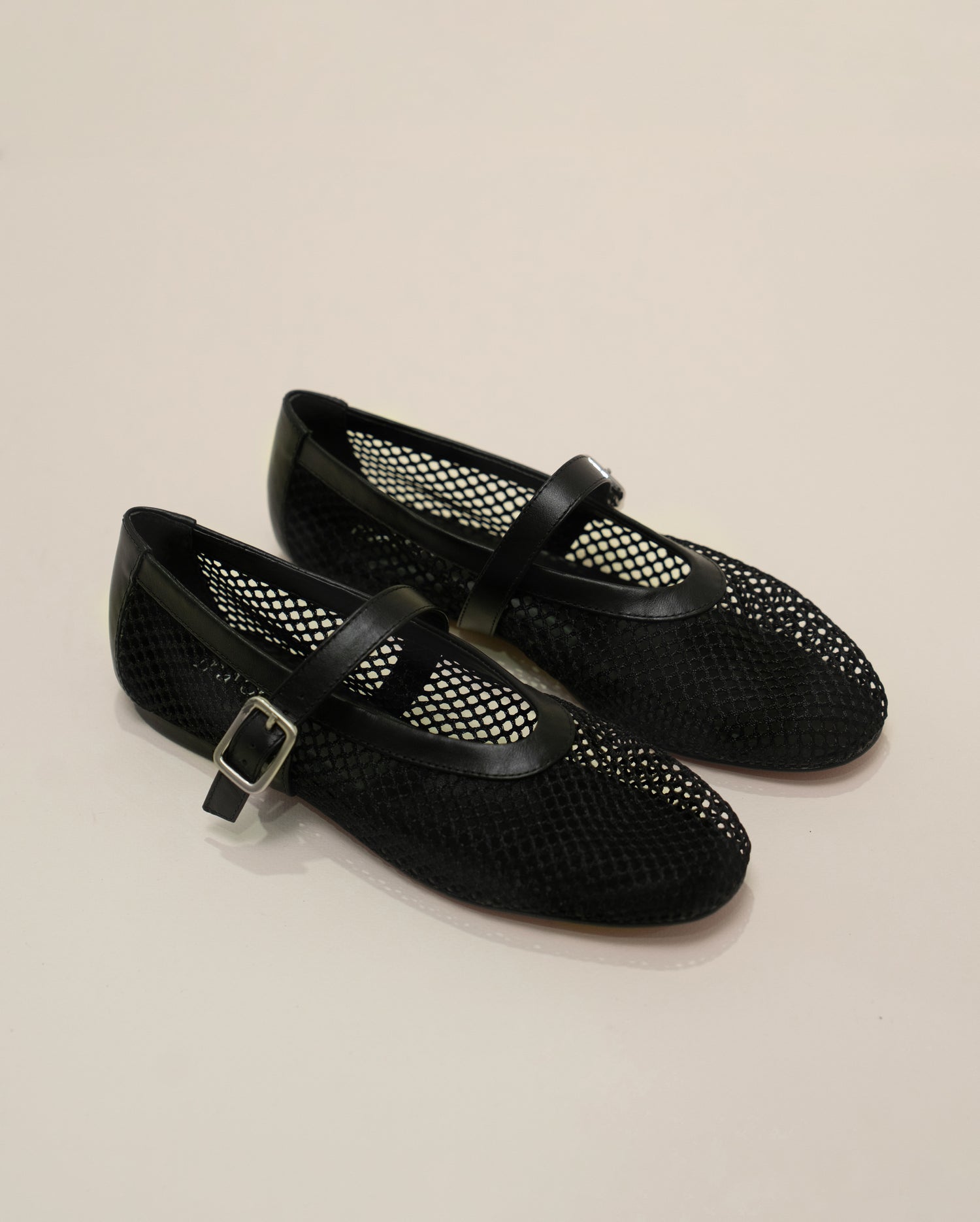 MESH BLACK FLATS