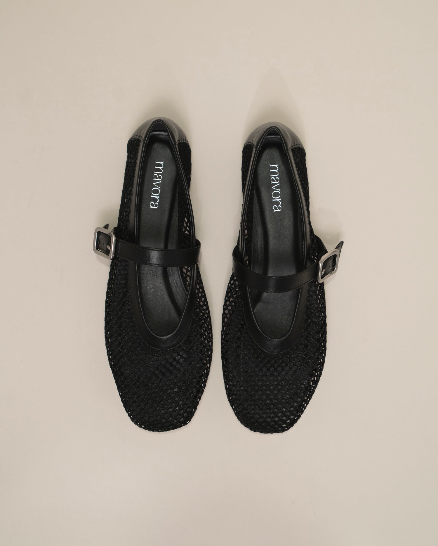MESH BLACK FLATS