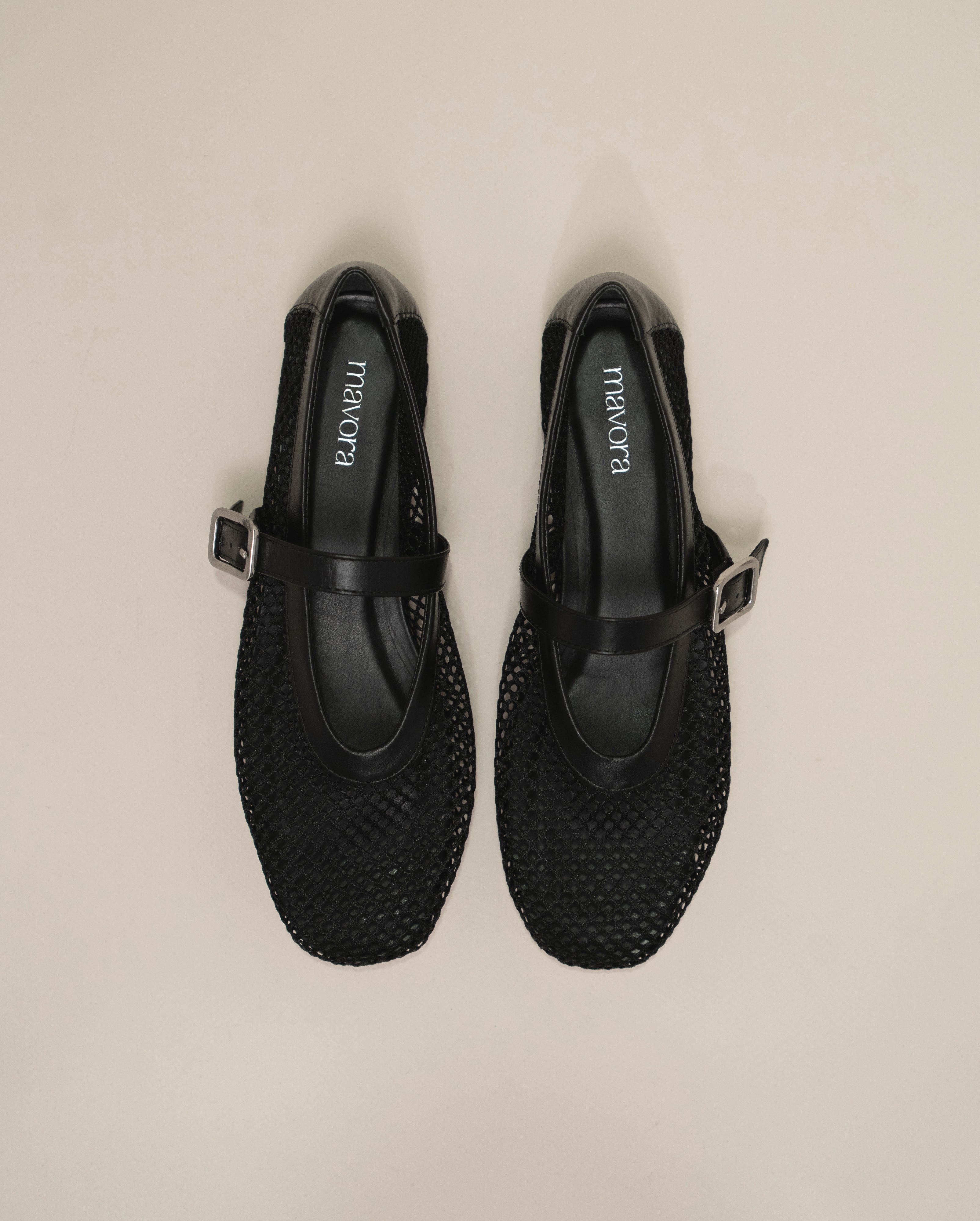 MESH BLACK FLATS