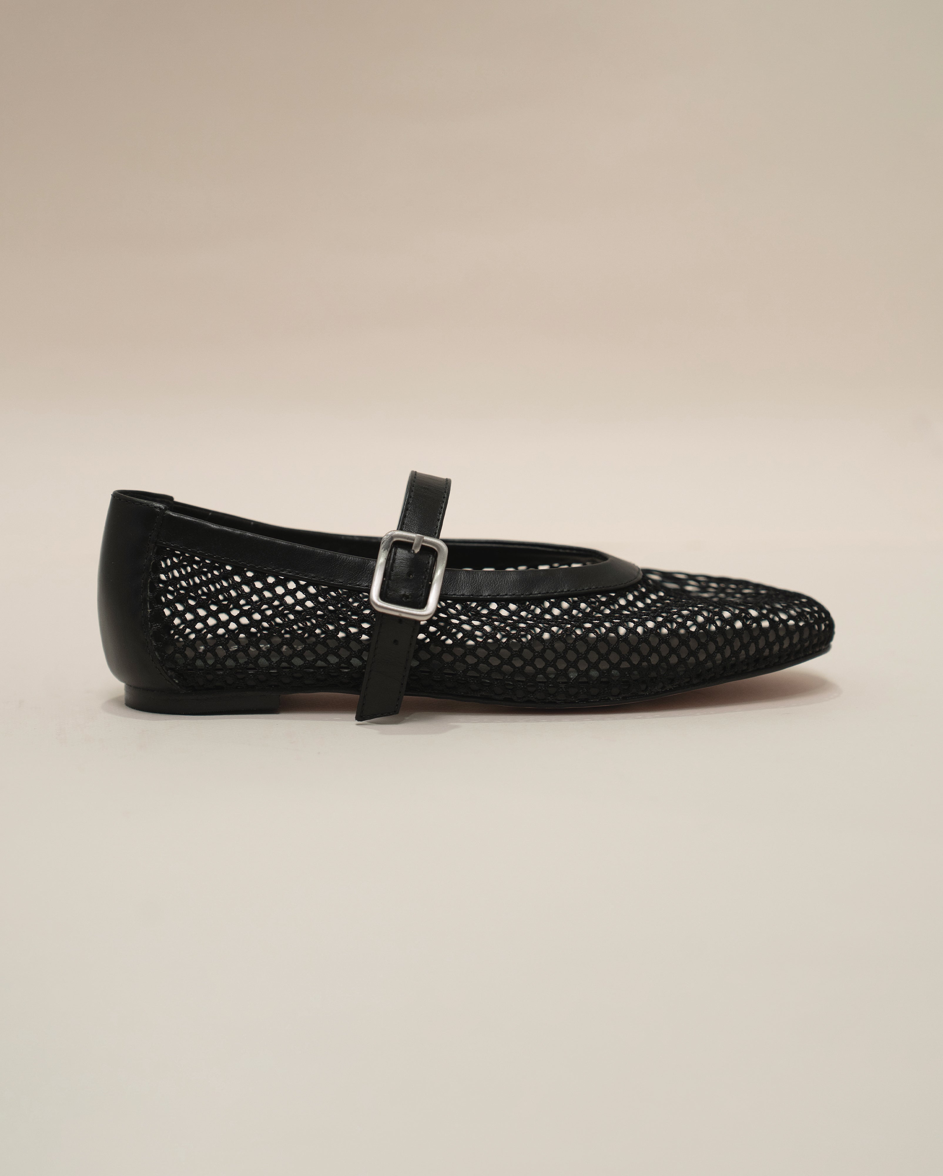MESH BLACK FLATS
