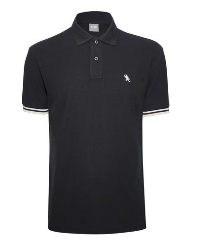 STRIPED CUFF POLO