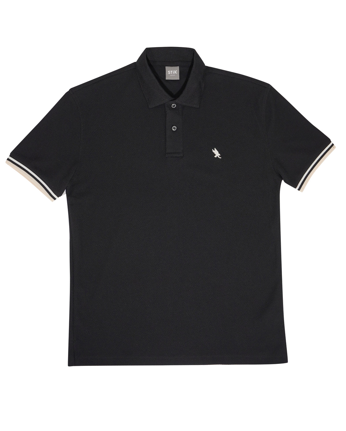 STRIPED CUFF POLO