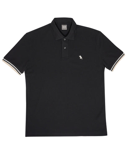 STRIPED CUFF POLO