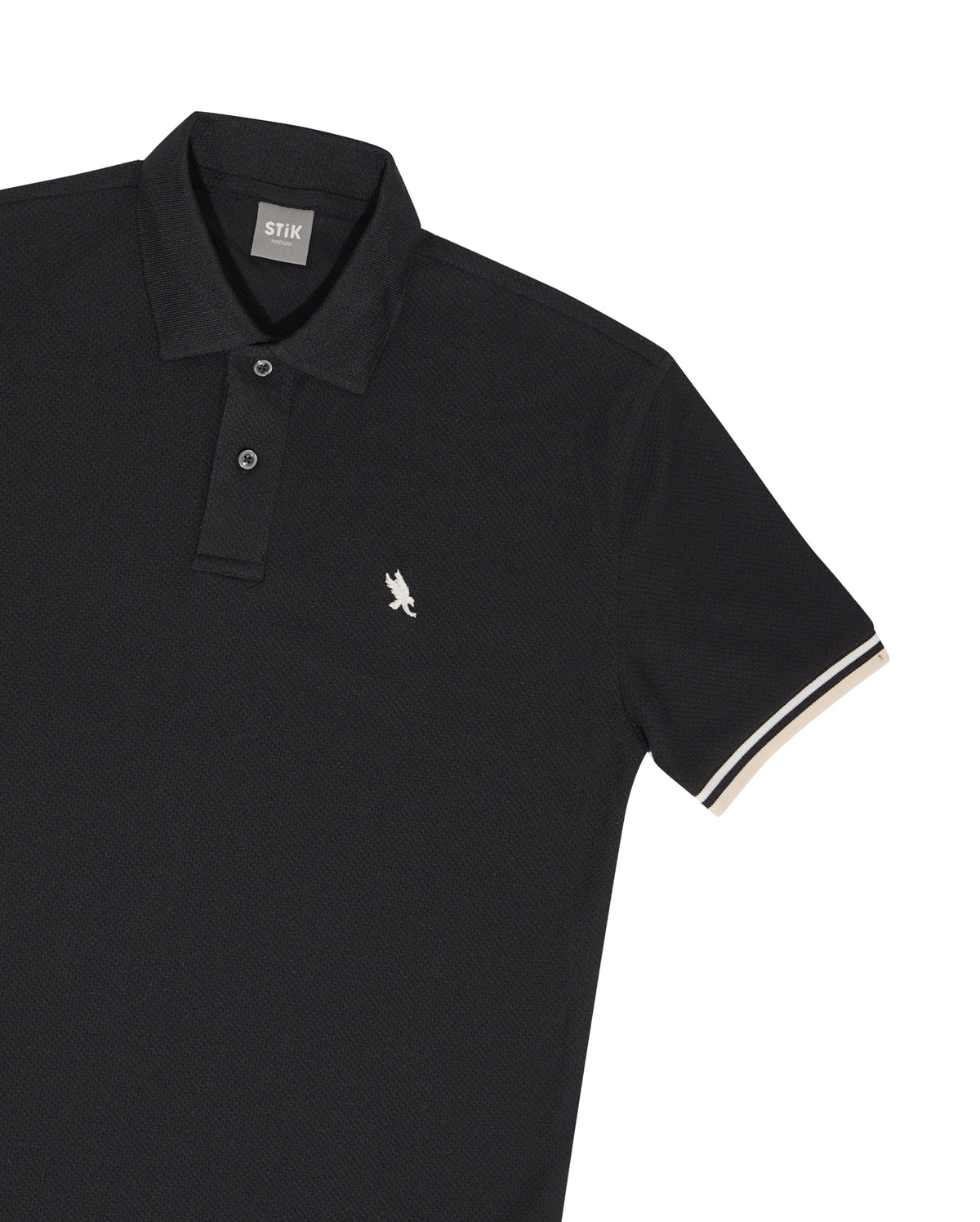 STRIPED CUFF POLO
