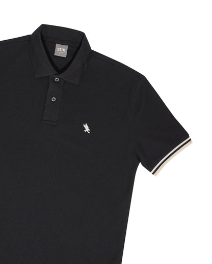 STRIPED CUFF POLO