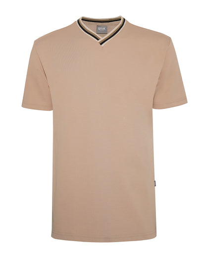V-NECK LINES T-SHIRT