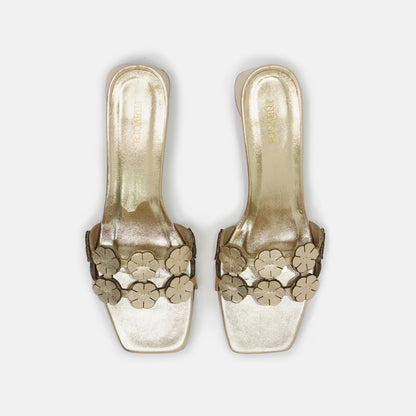 FLORA GOLD SANDALS