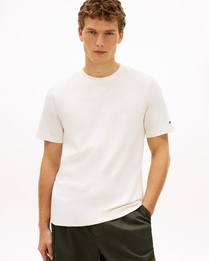 SCRIPT LIGHT INTERLOCK TEE