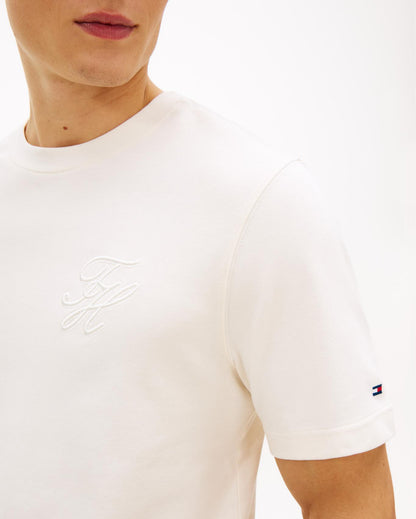 SCRIPT LIGHT INTERLOCK TEE