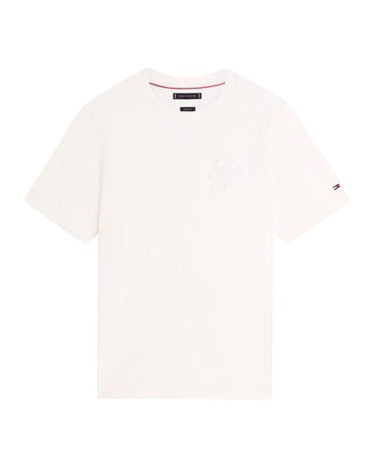 SCRIPT LIGHT INTERLOCK TEE