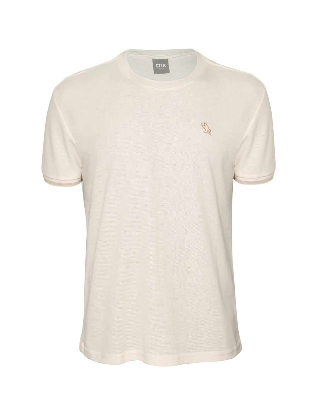 WAFFLE STRIPE CUFF T-SHIRT