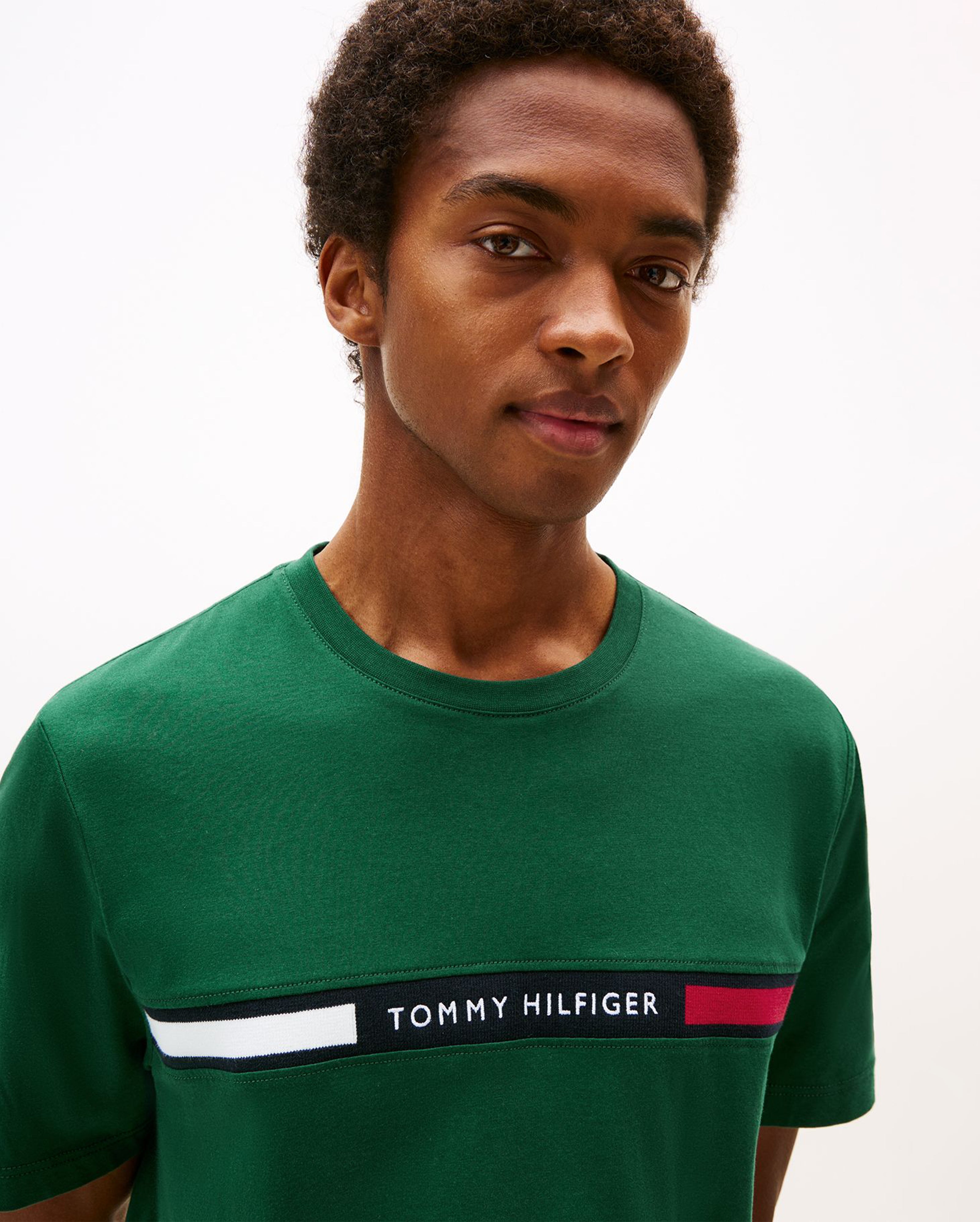 HILFIGER CHEST INSERT TEE