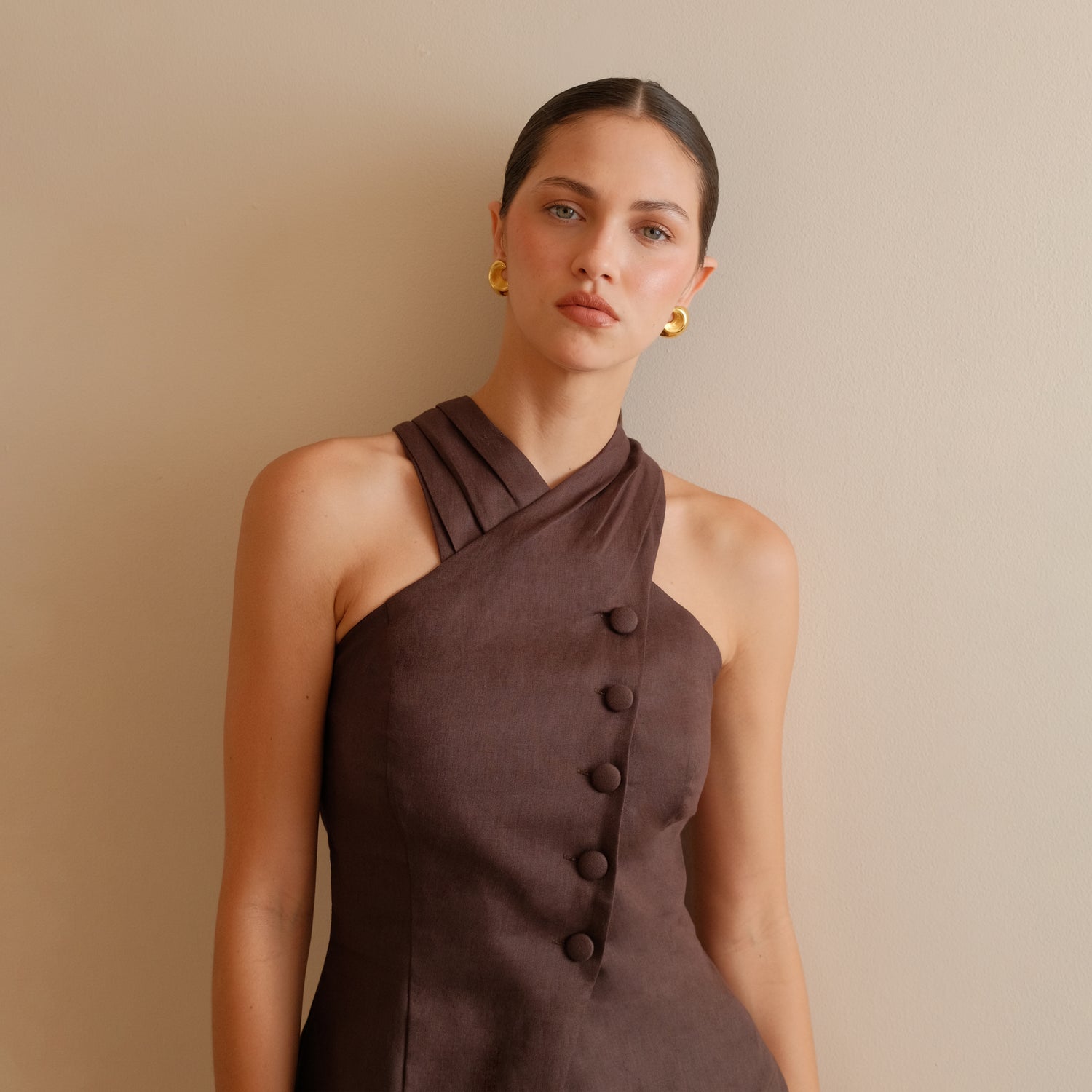 CAROLYN TOP BROWN