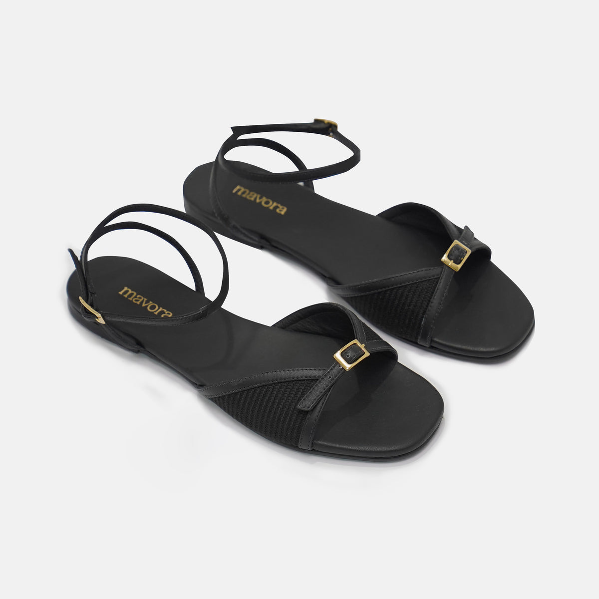 FINA BLACK SANDALS