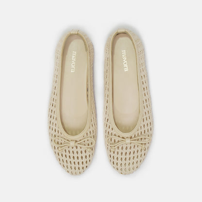 CAPRI OFF WHITE FLATS